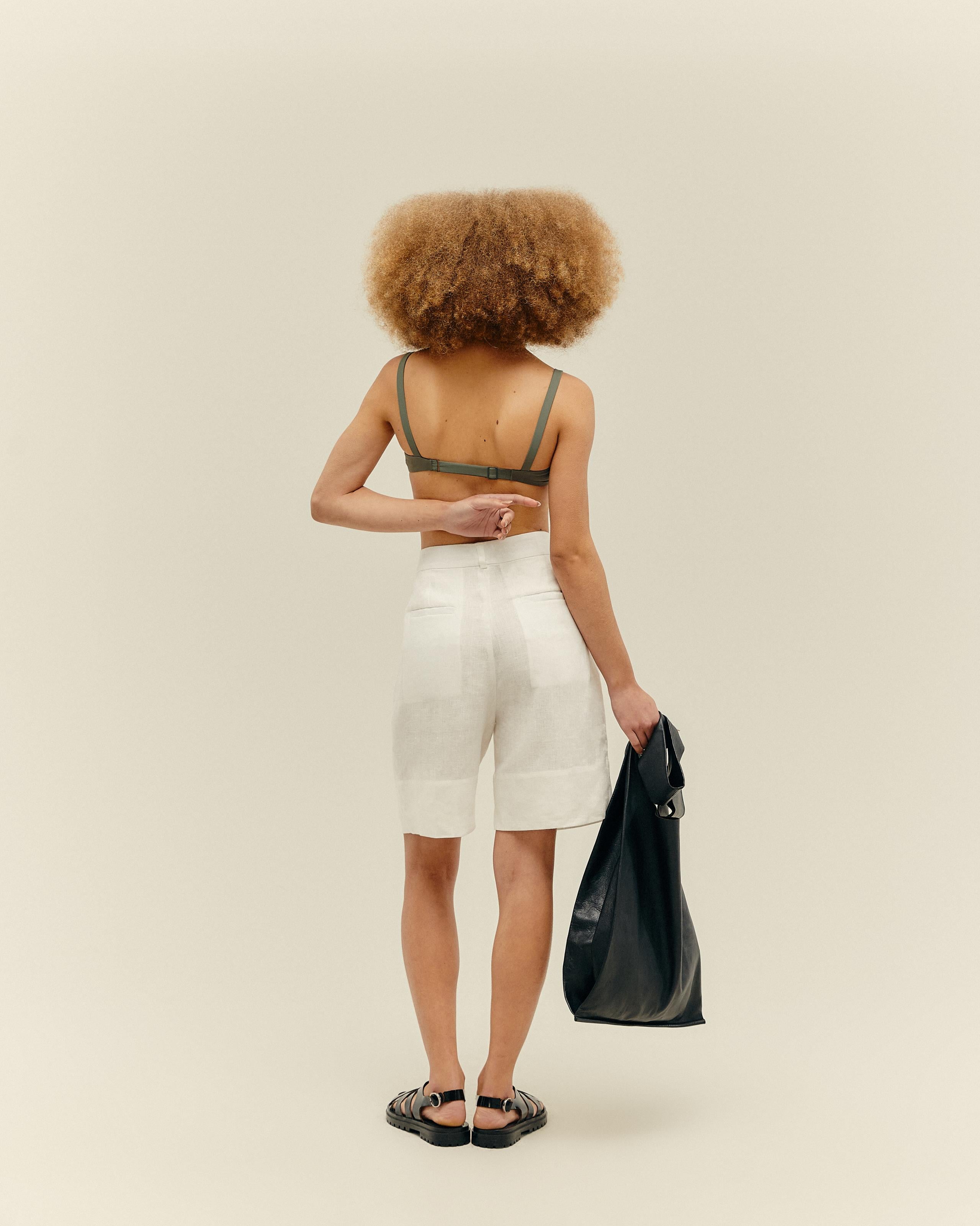 Bermuda Lara Linho Off-White