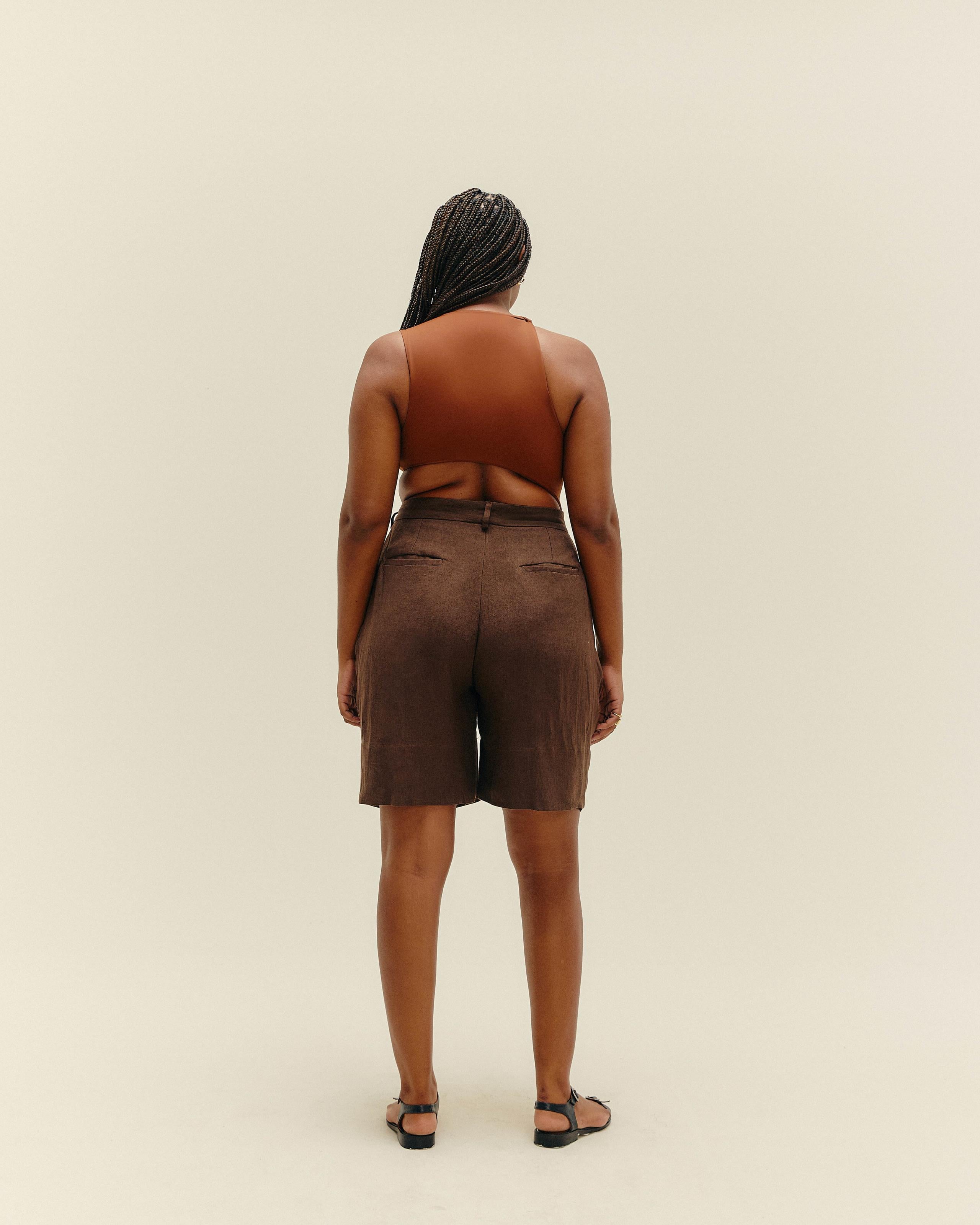 Bermuda Lara Marrom Brauna