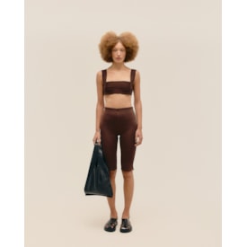 Haight — Bermuda Livia Tricot Marrom Brauna
