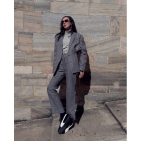 Haight — Blazer Marcela Linho Risca de Giz