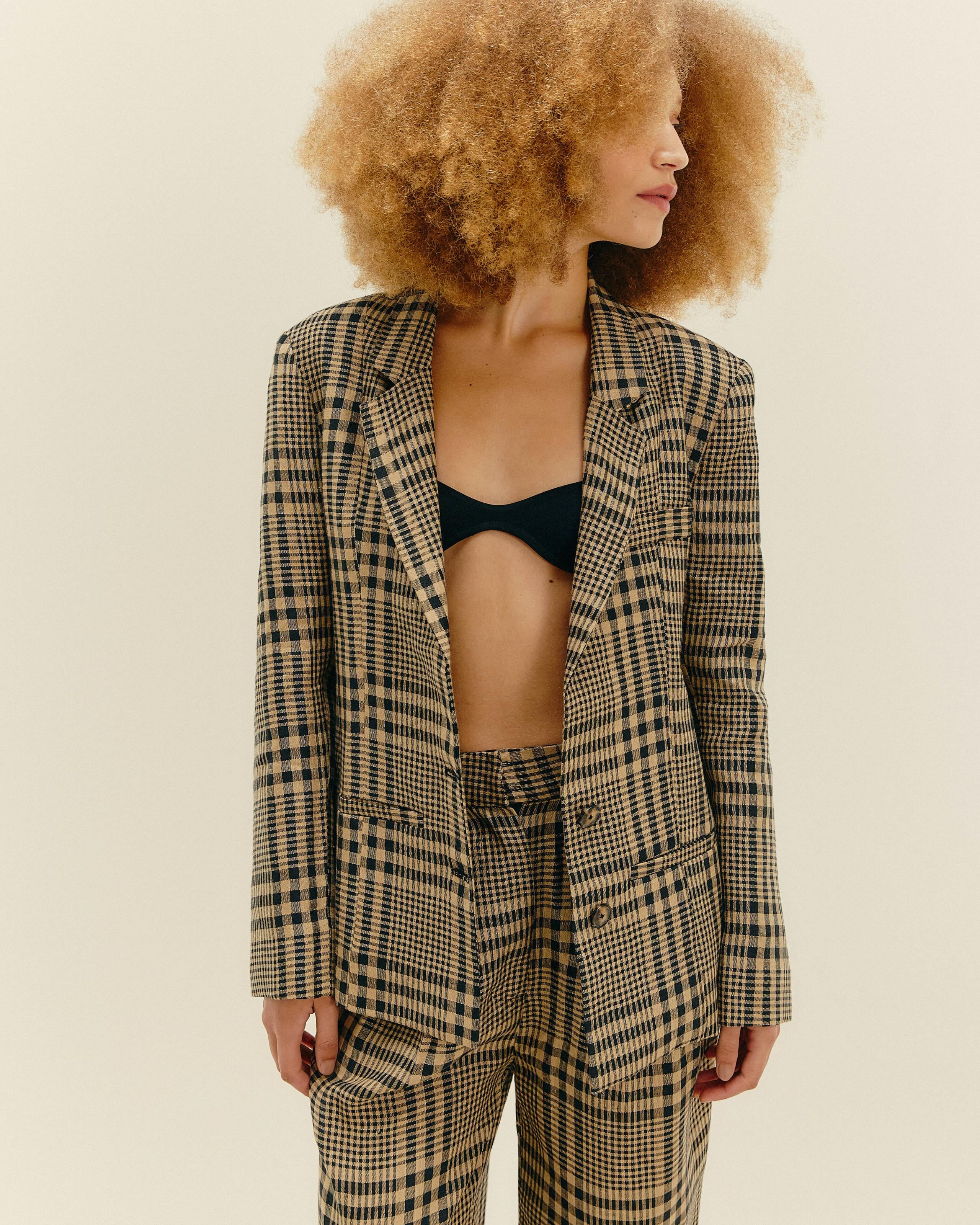 Blazer Marcela Xadrez Jane