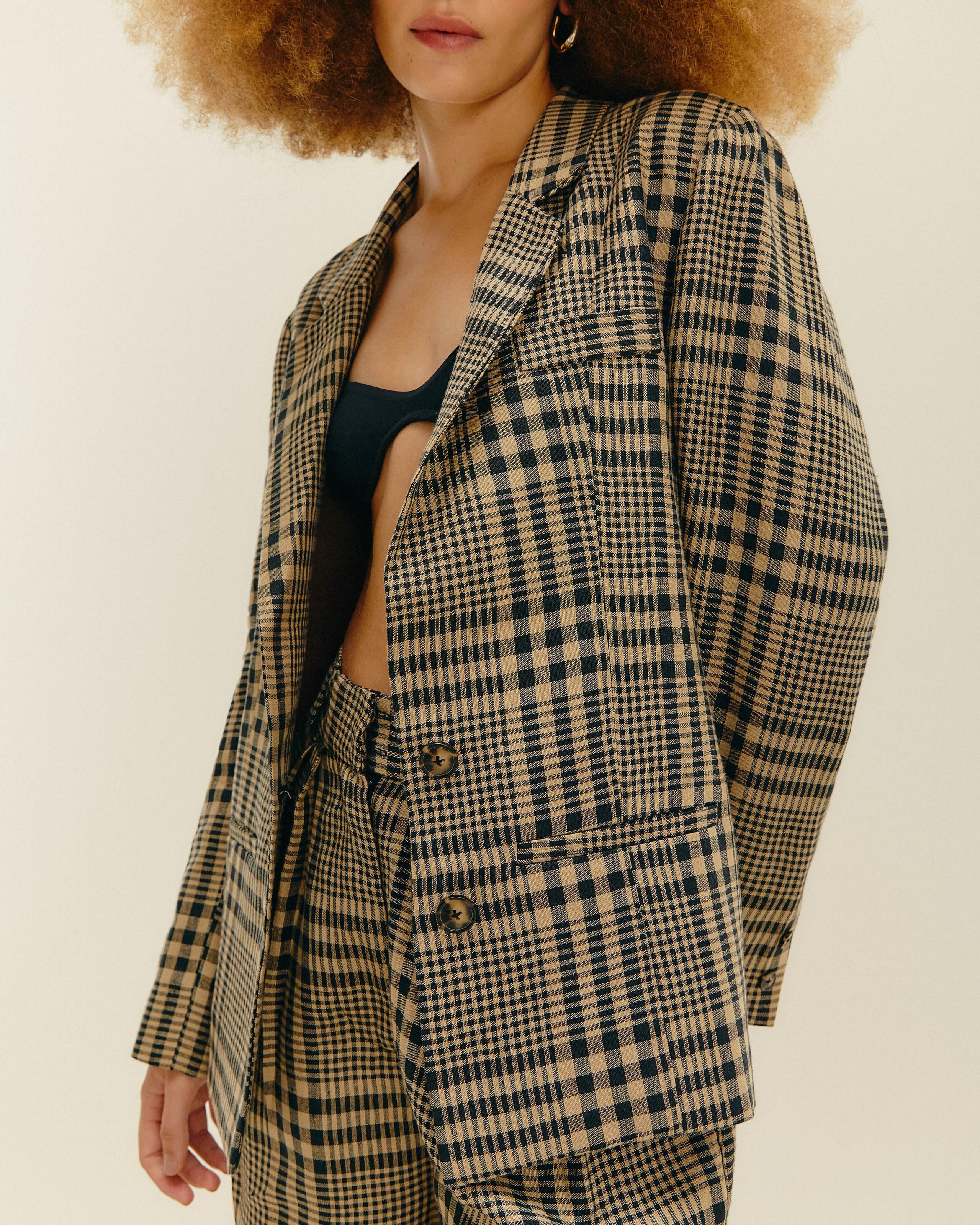 Blazer Marcela Xadrez Jane