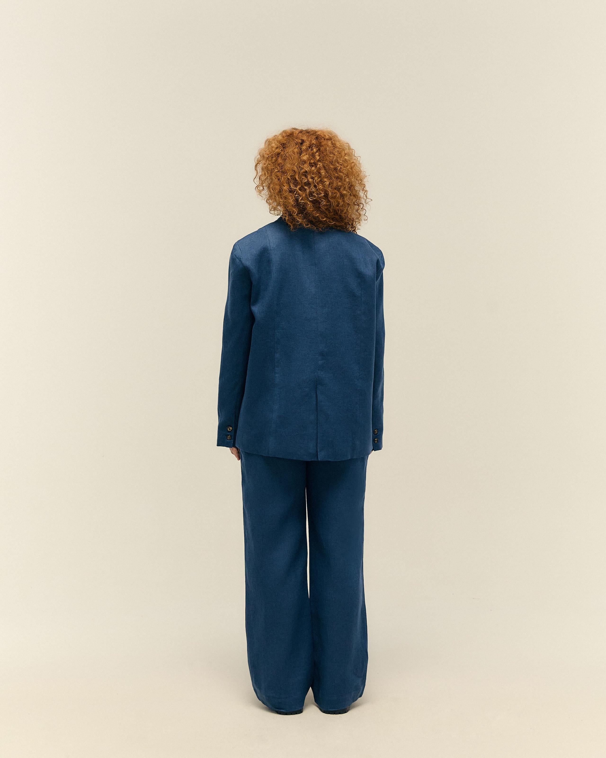 Blazer Marcella Linho Marinho