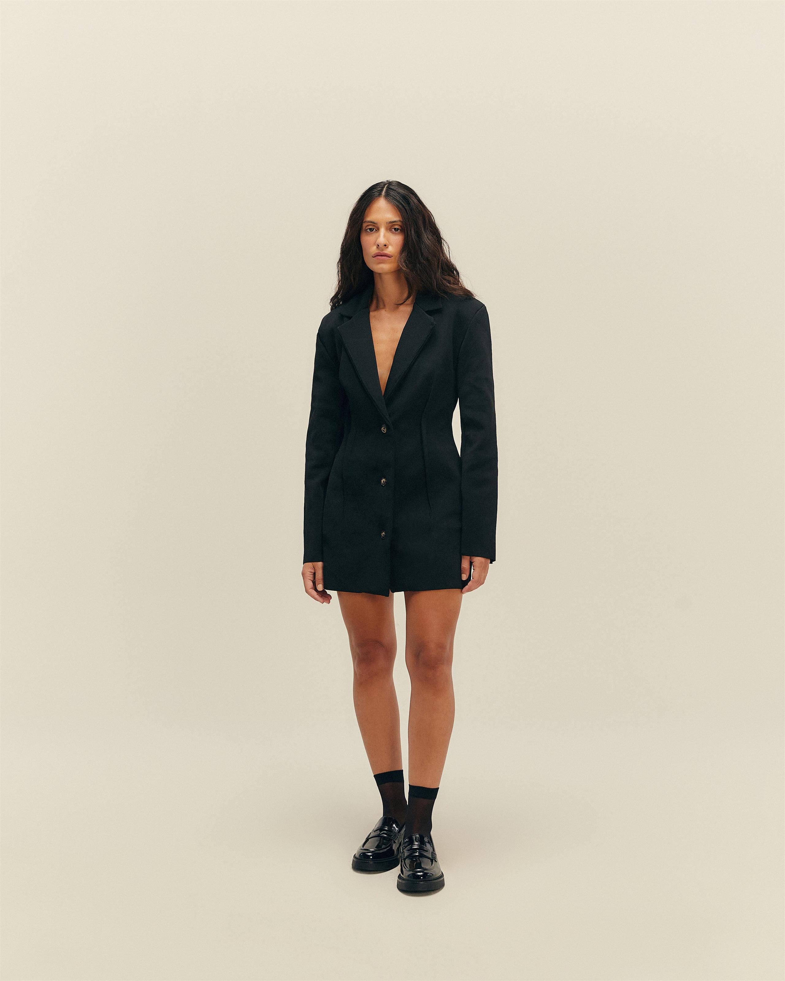 Blazer Paola Tricot Preto