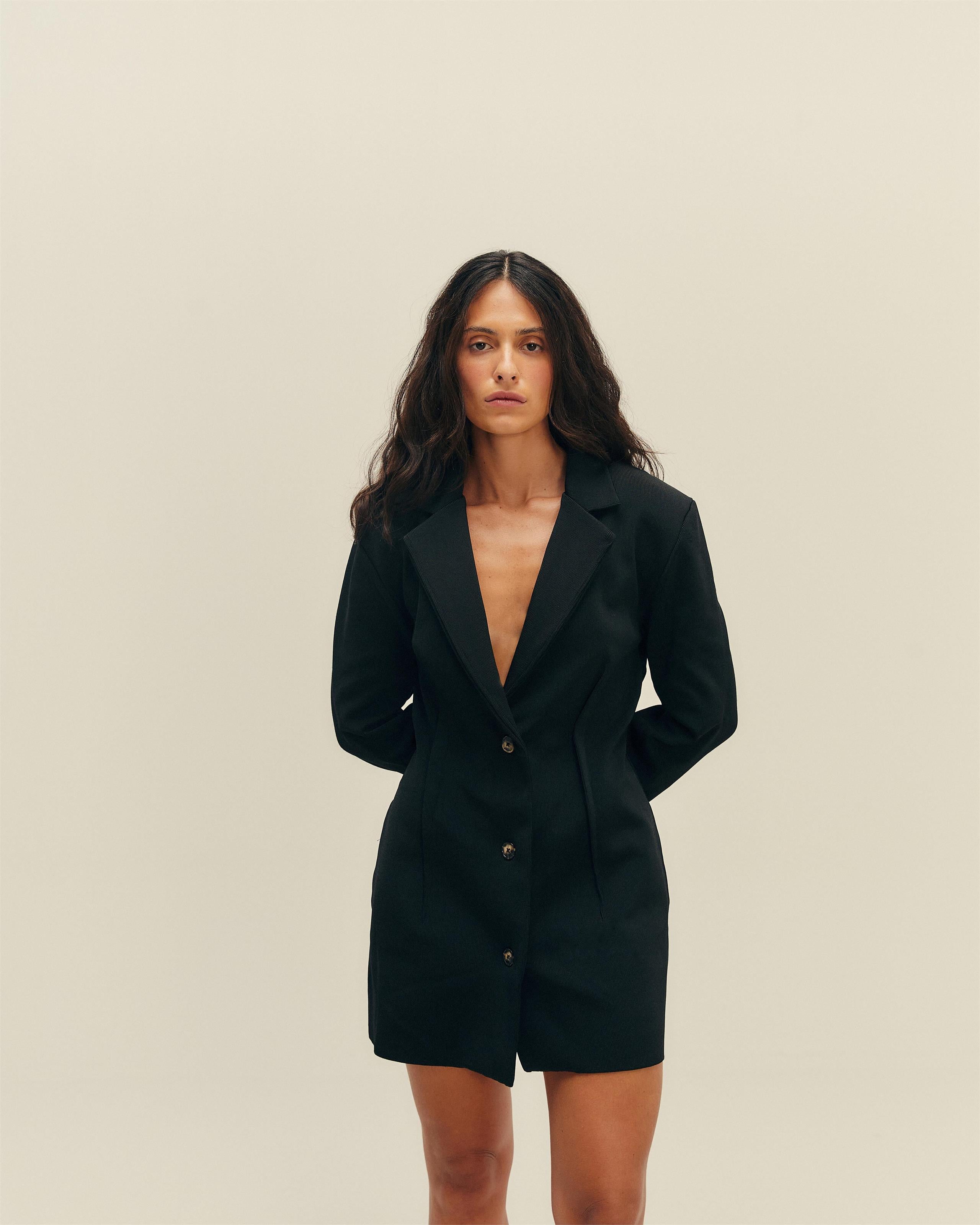 Blazer Paola Tricot Preto