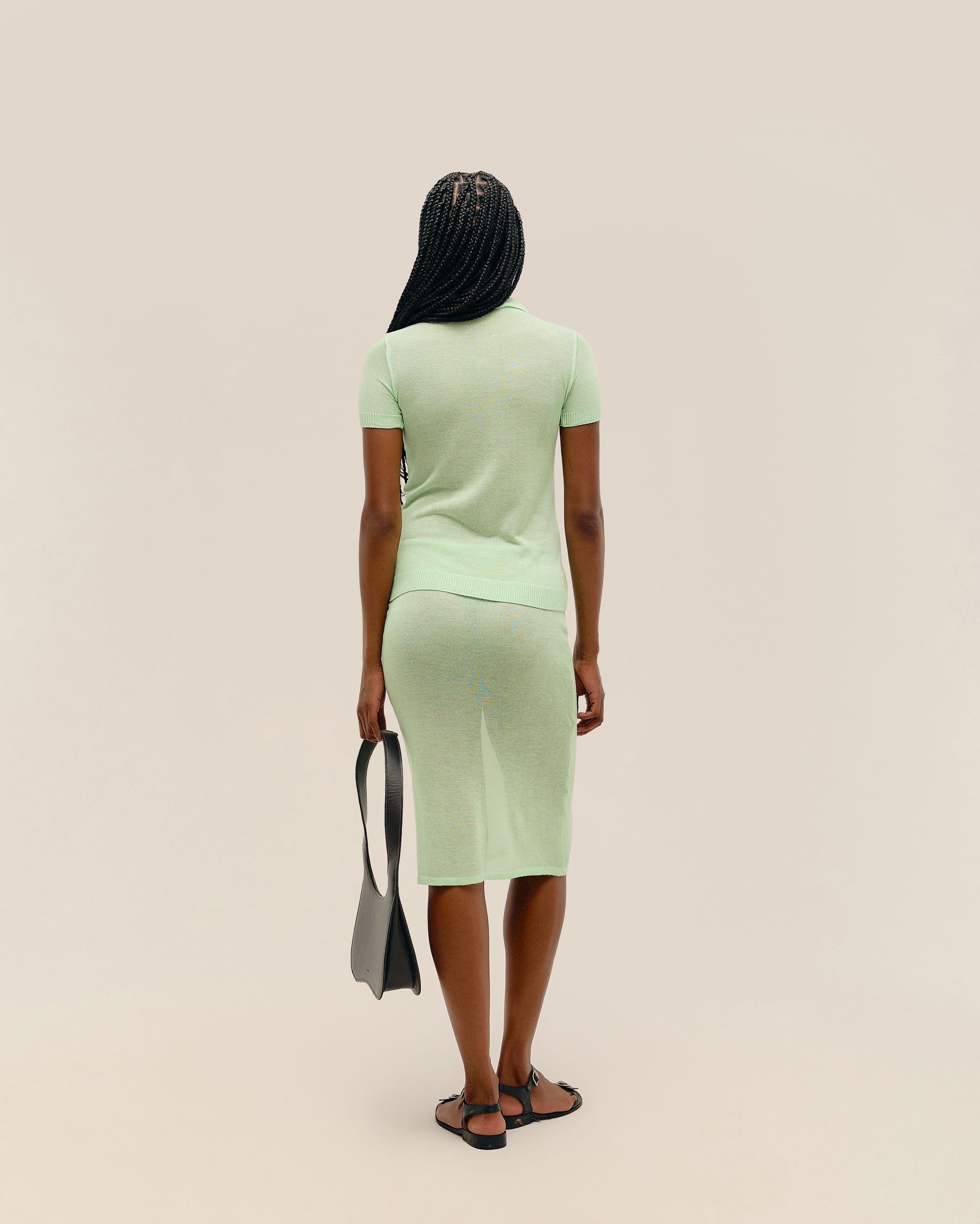 Blusa Amelia Tricot Verde Canoa