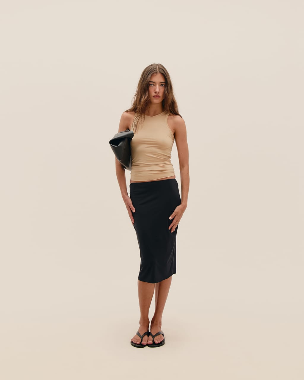 Blusa Ana a Fio Bege Satu