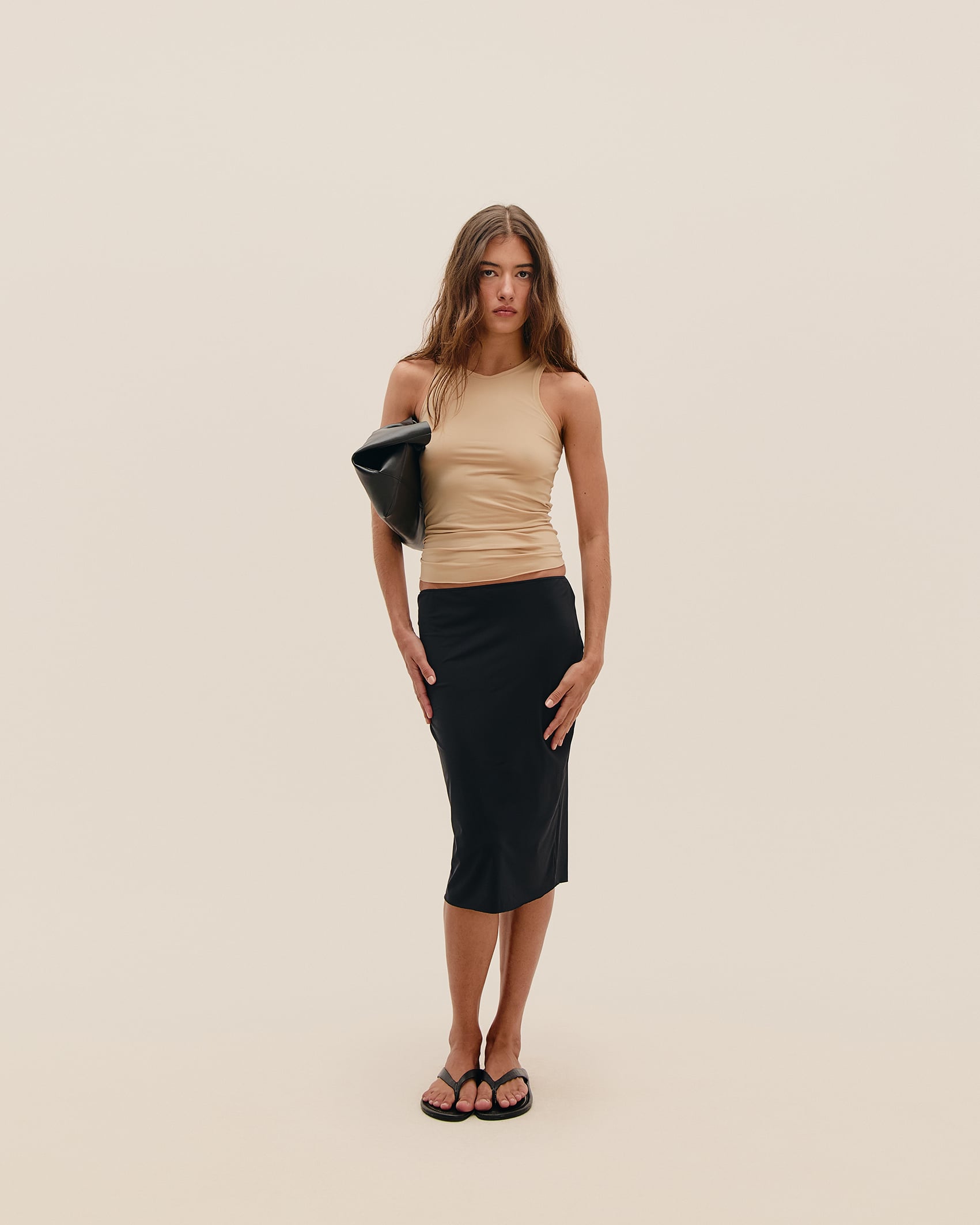 Blusa Ana a Fio Bege Satu