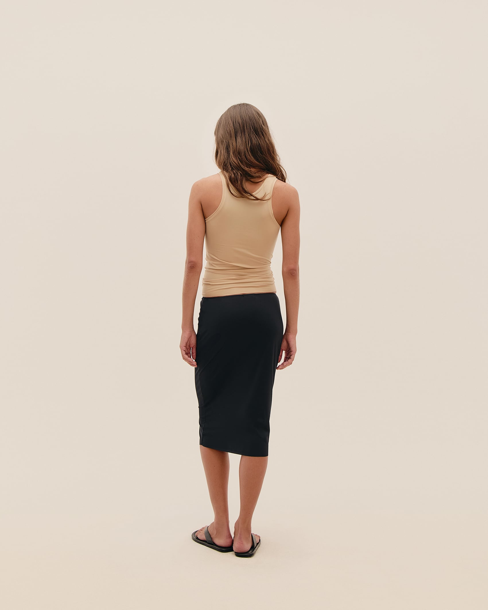 Blusa Ana a Fio Bege Satu