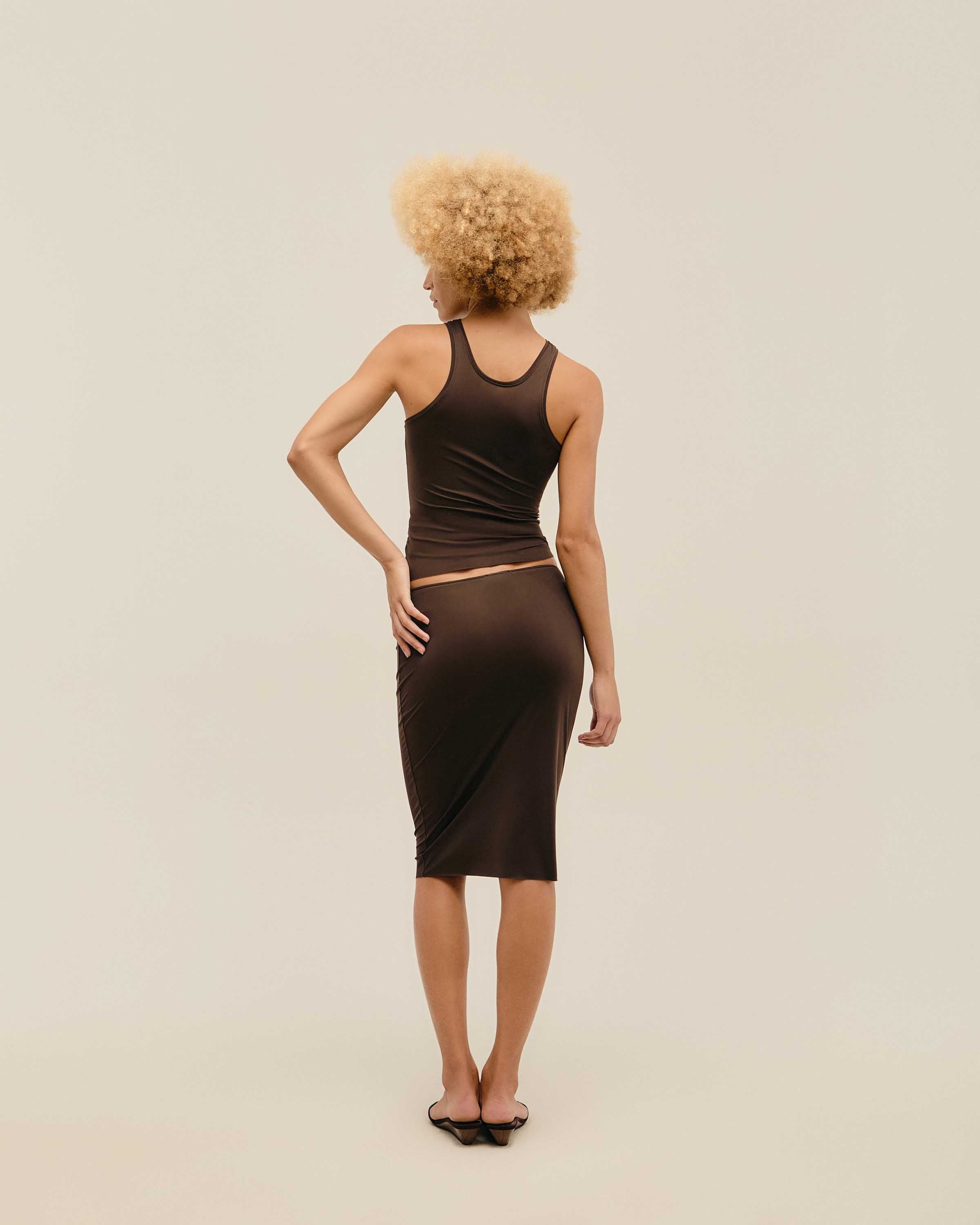 Blusa Ana a Fio Marrom Cohiba