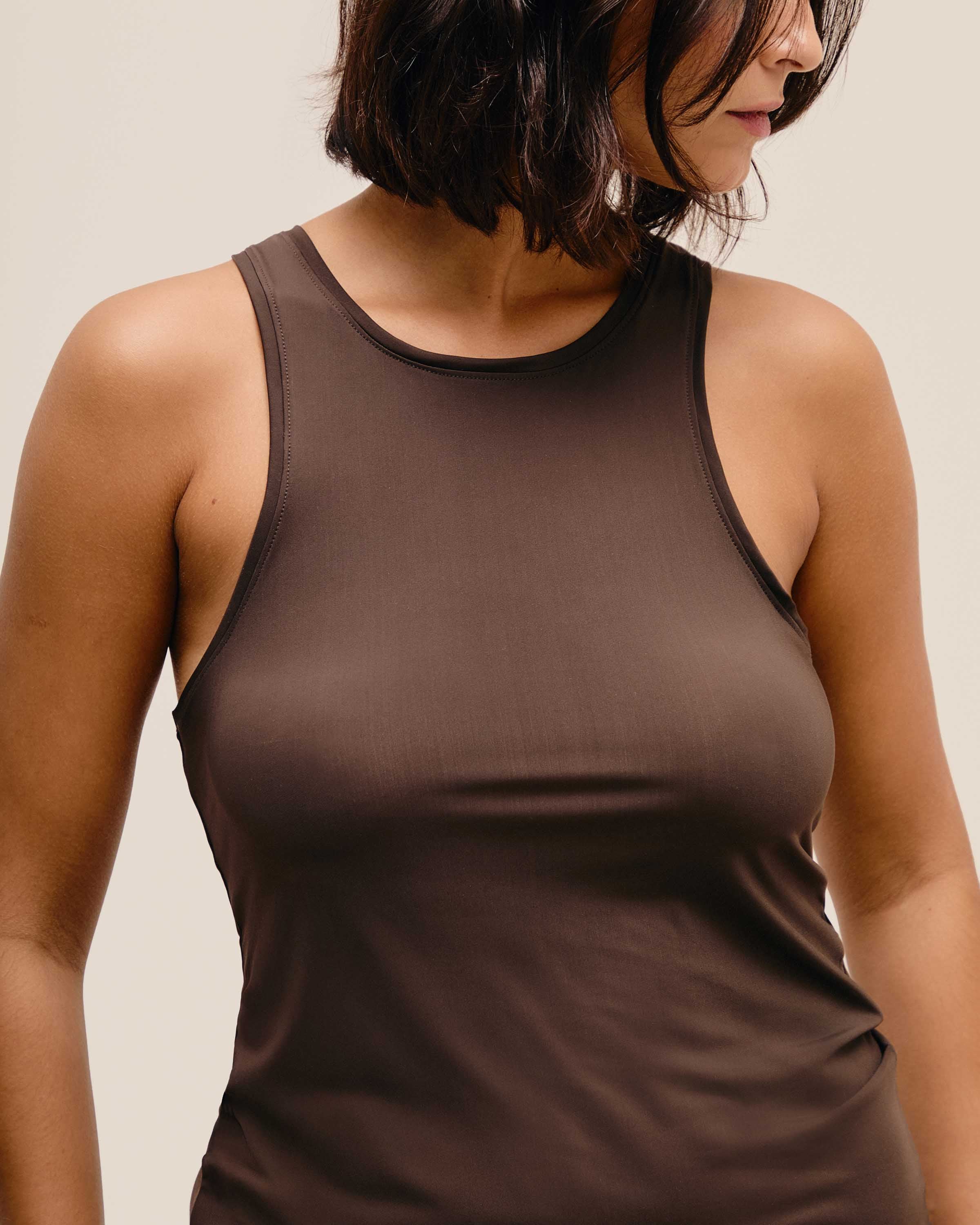 Blusa Ana a Fio Marrom Cohiba