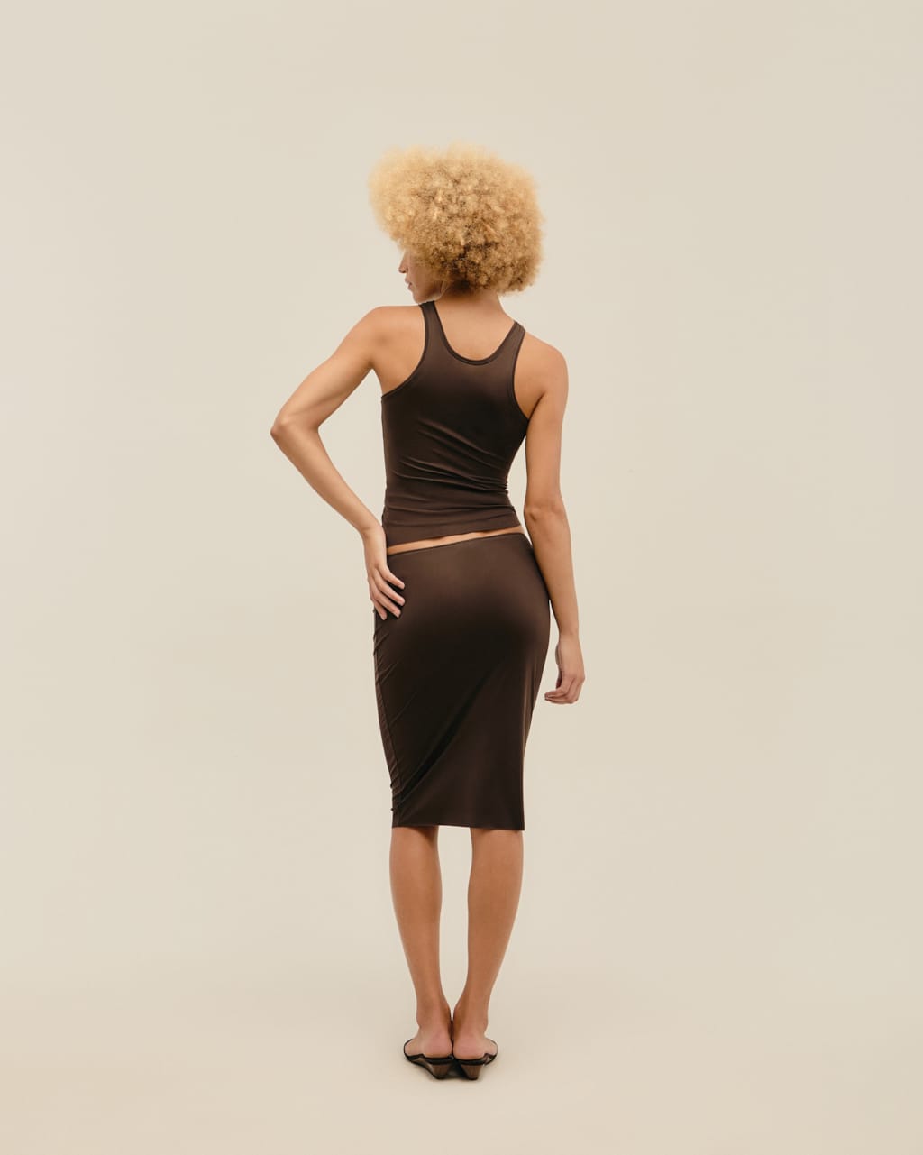 Blusa Ana a Fio Marrom Cohiba