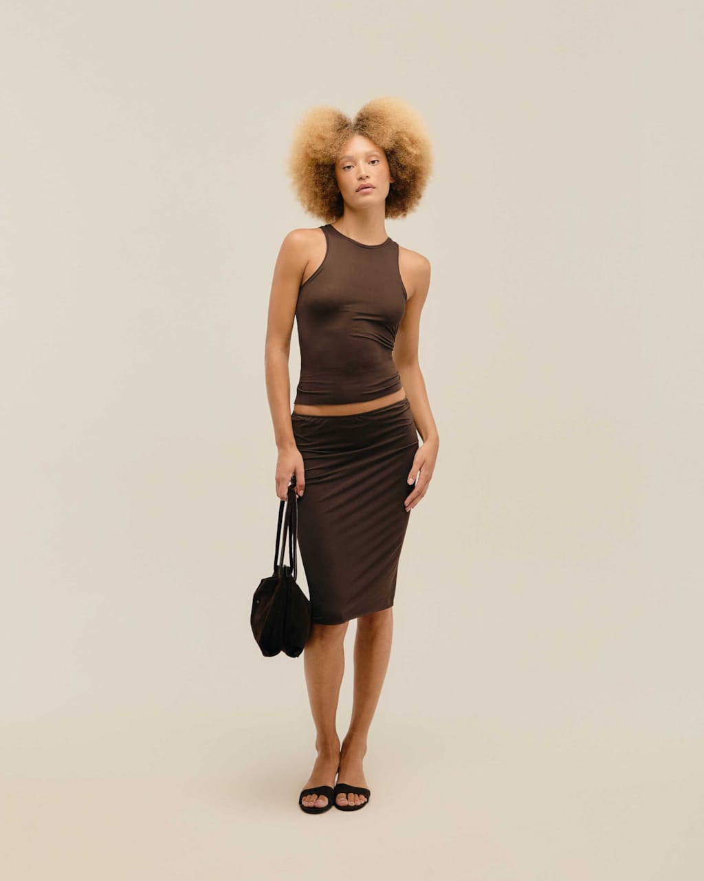 Blusa Ana a Fio Marrom Cohiba