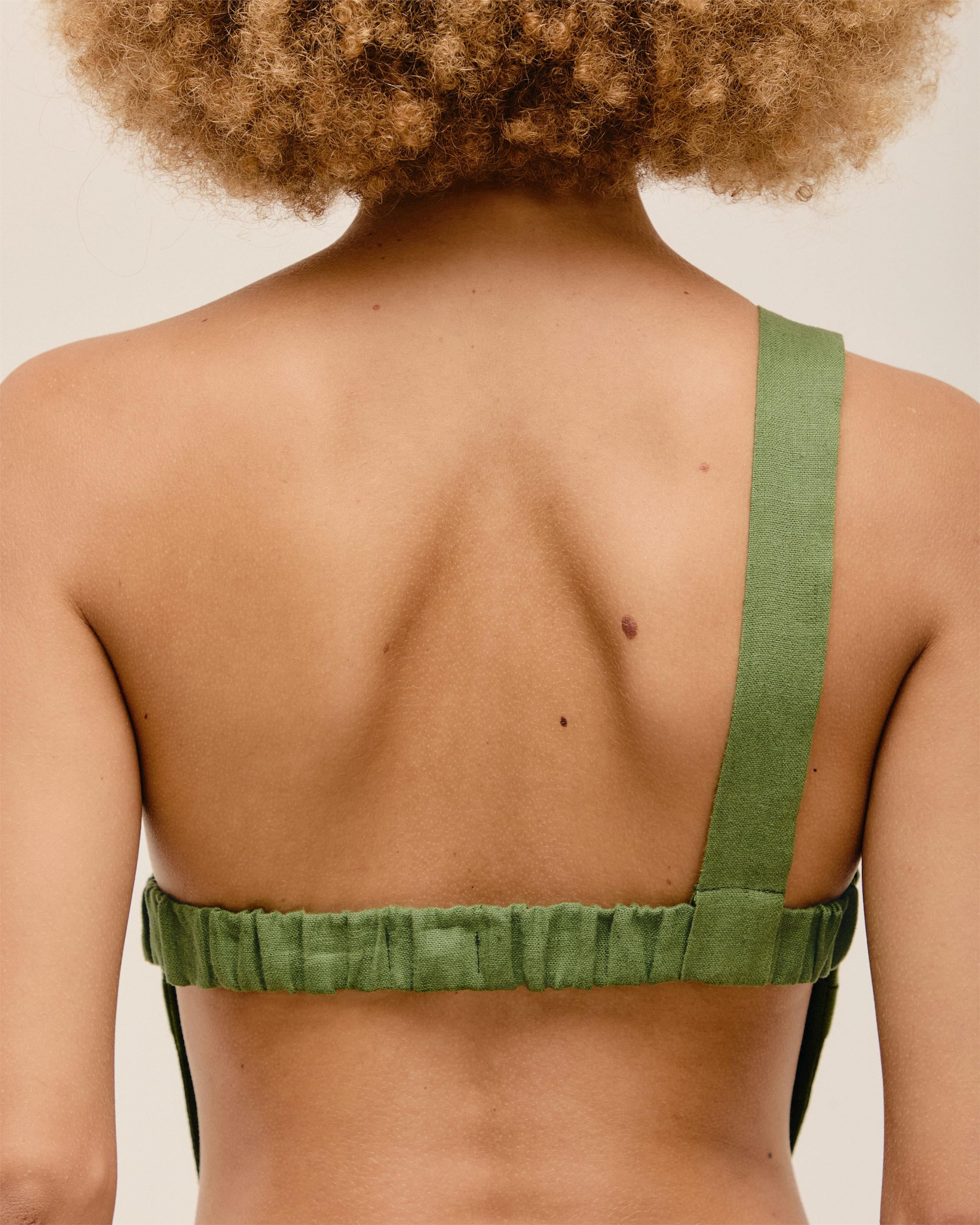 Blusa Assimetrica Linho Verde