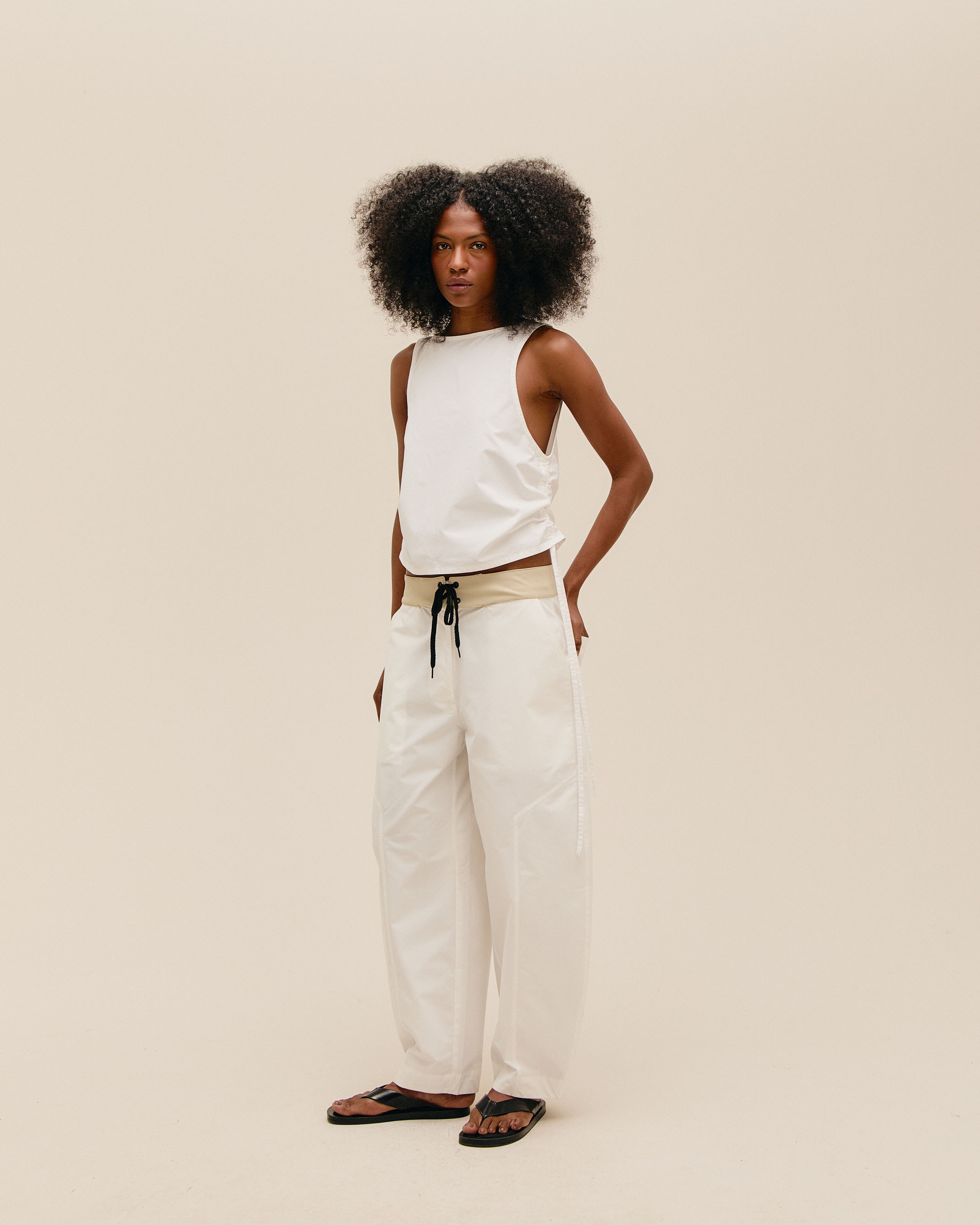Blusa Biu Algodão Off-White