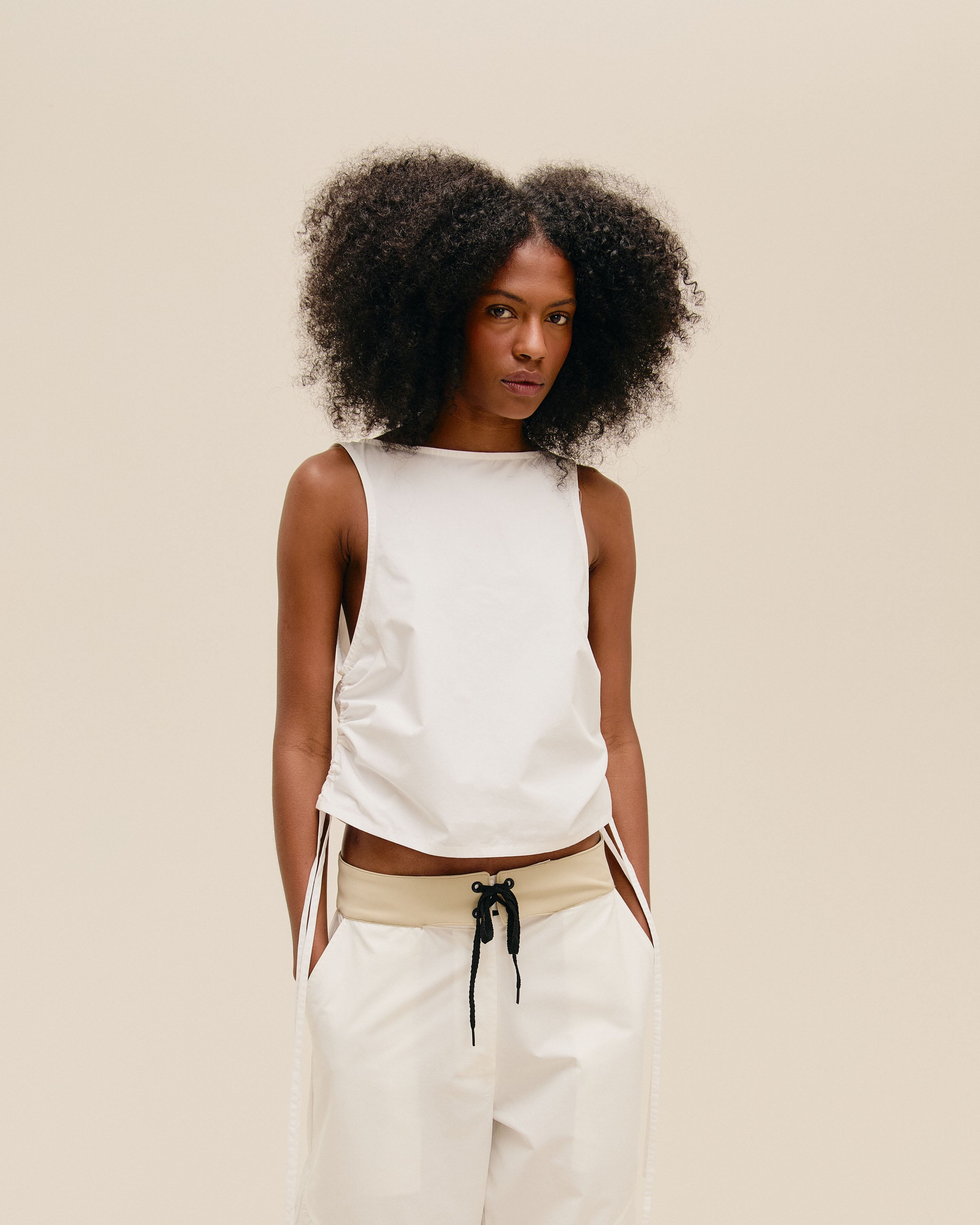Blusa Biu Algodão Off-White