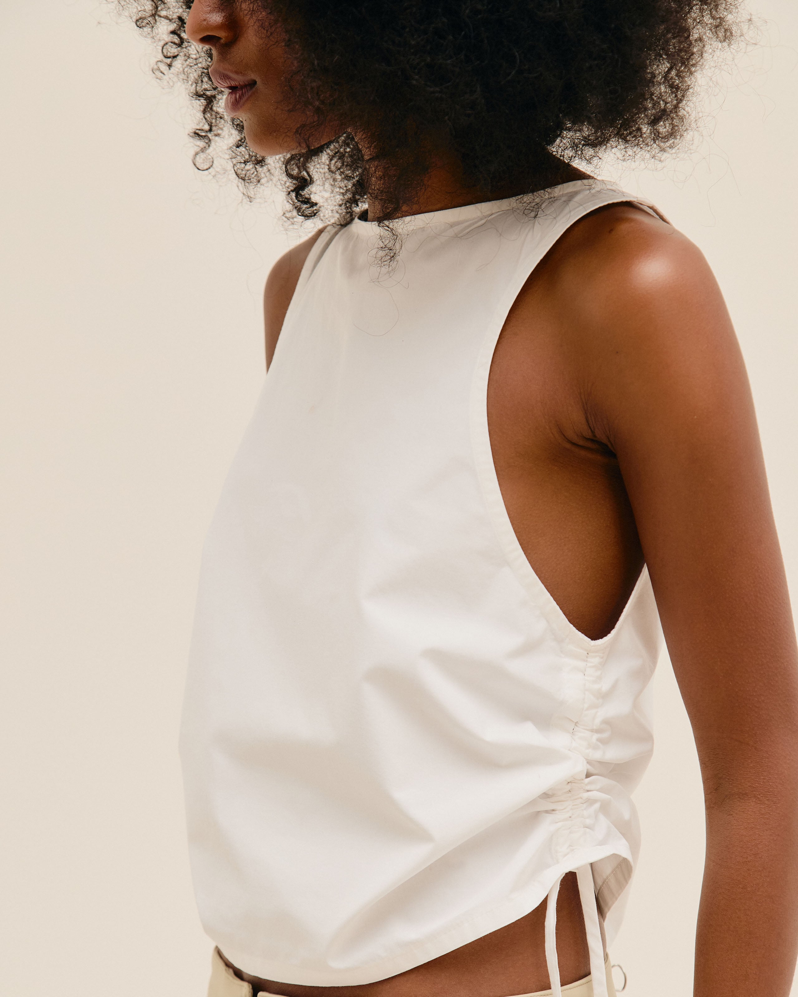 Blusa Biu Algodão Off-White