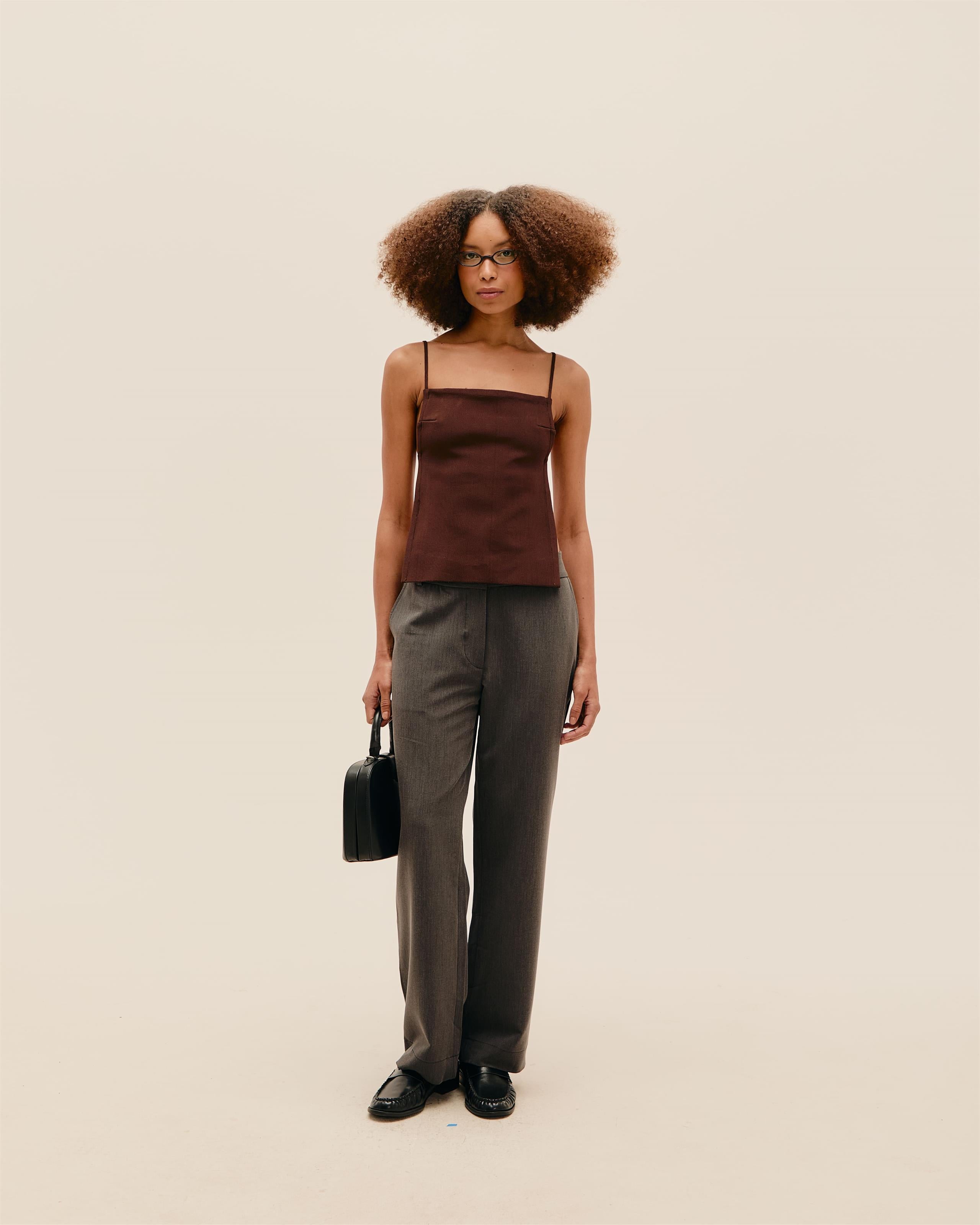 Blusa Clarice Tricot Marrom Brauna