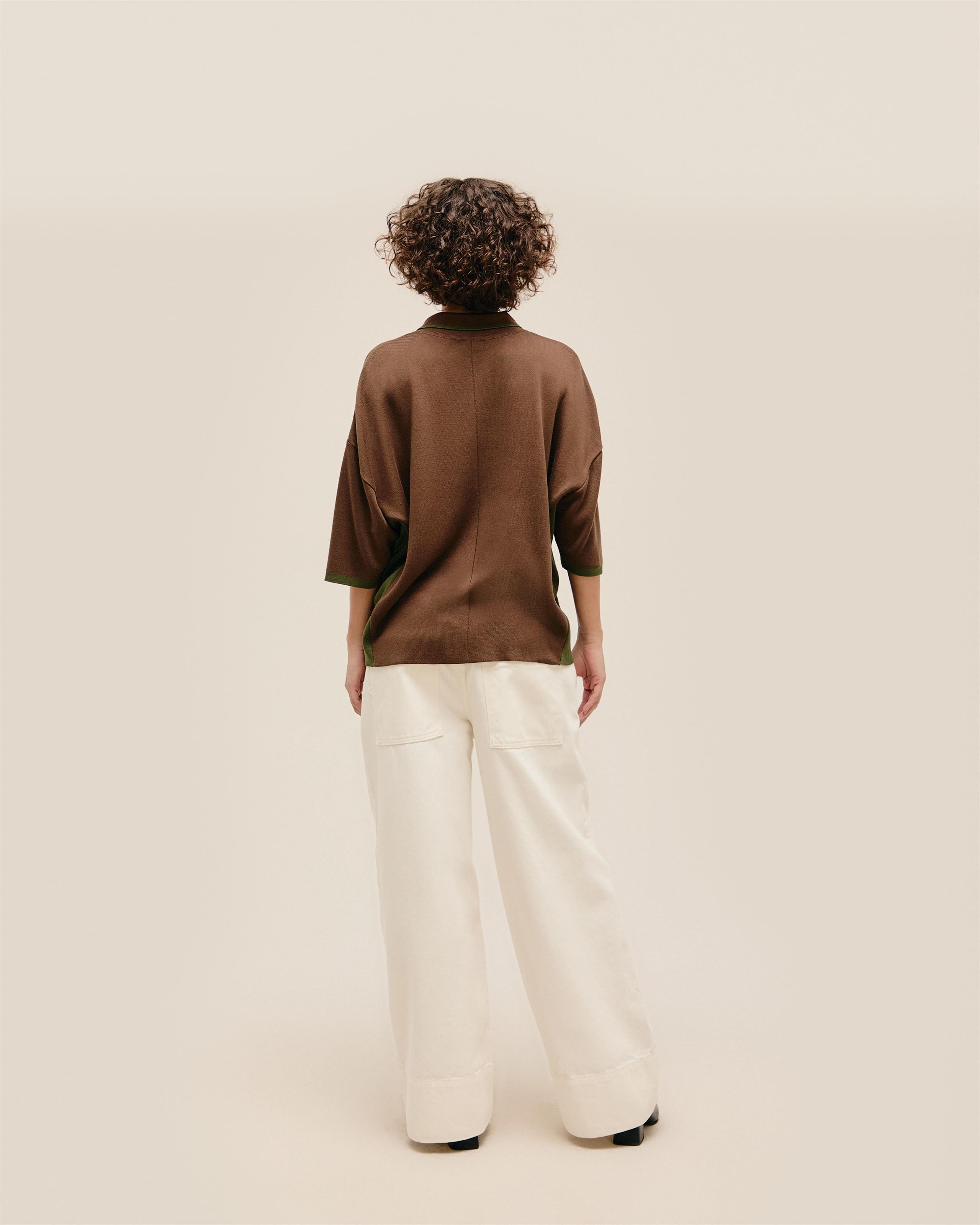 Blusa Debora Tricot Marrom