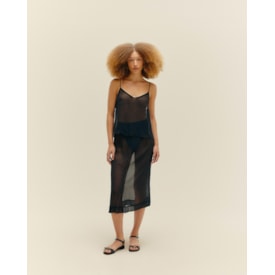 Haight — Blusa Ester Seda Preto