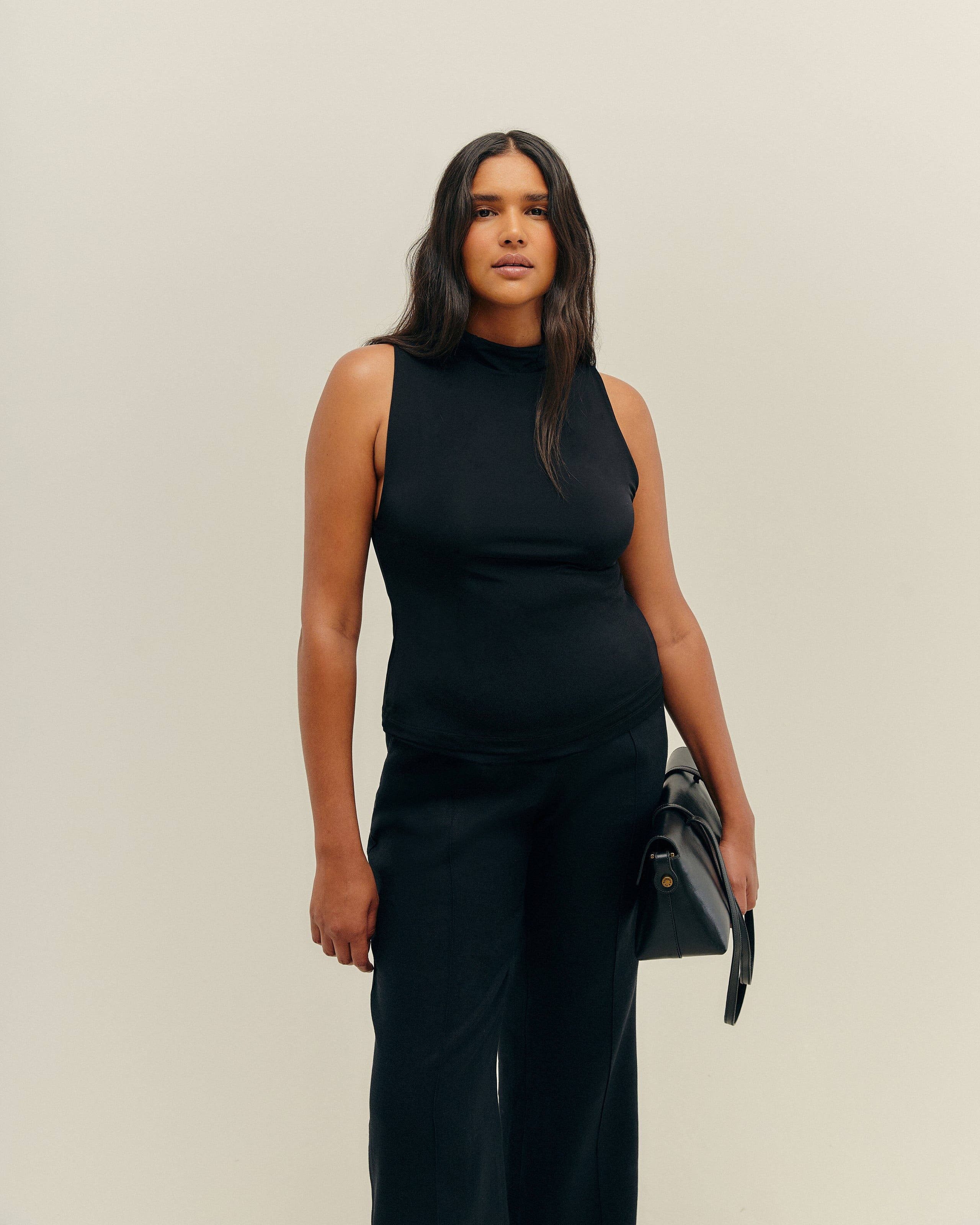 Blusa Gola Alta Preto