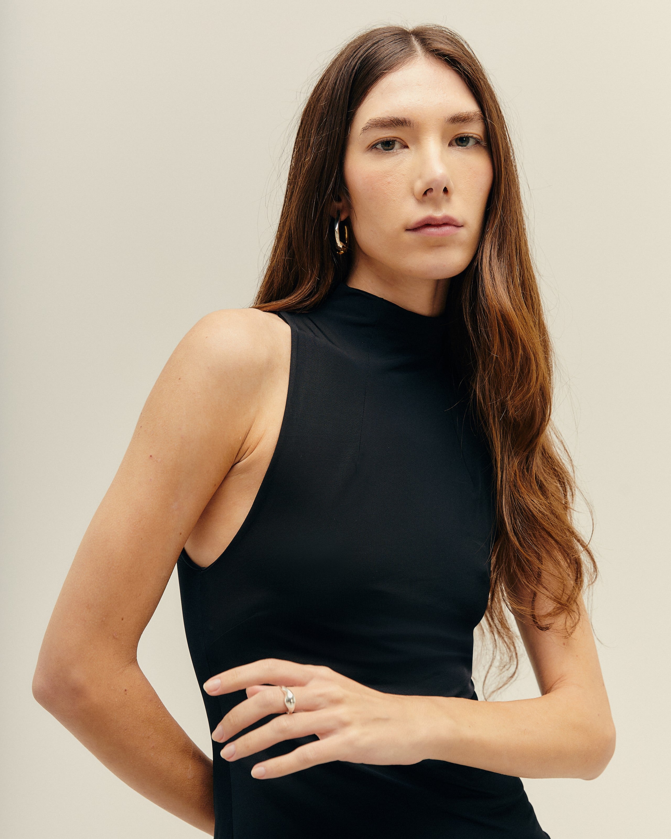 Blusa Gola Alta Preto