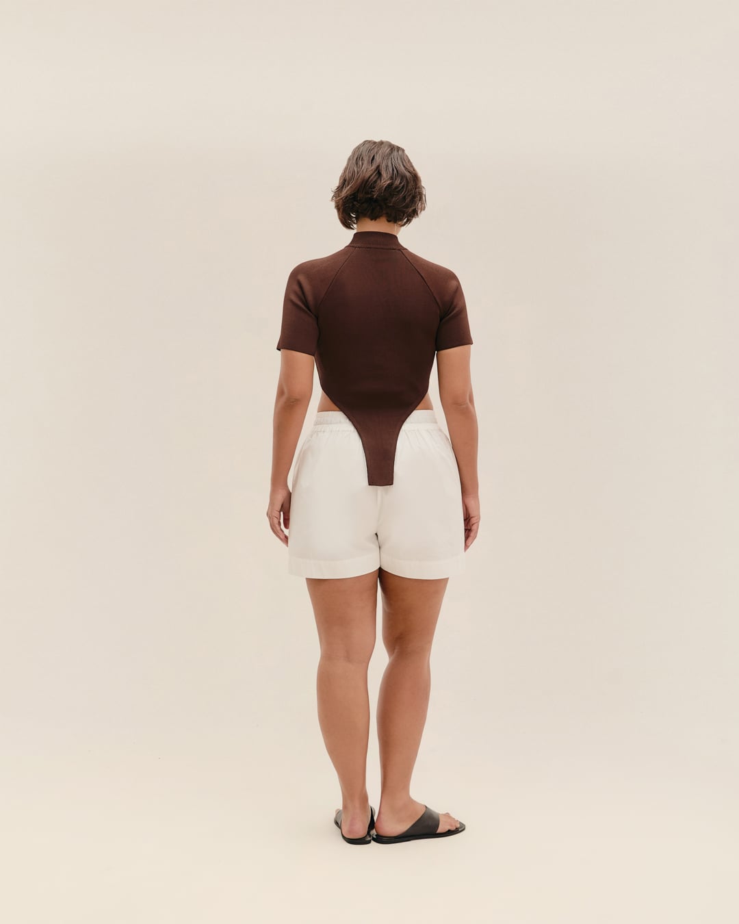 Blusa Helena Tricot Marrom Brauna