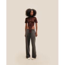 Haight — Blusa Helena Tricot Marrom Brauna