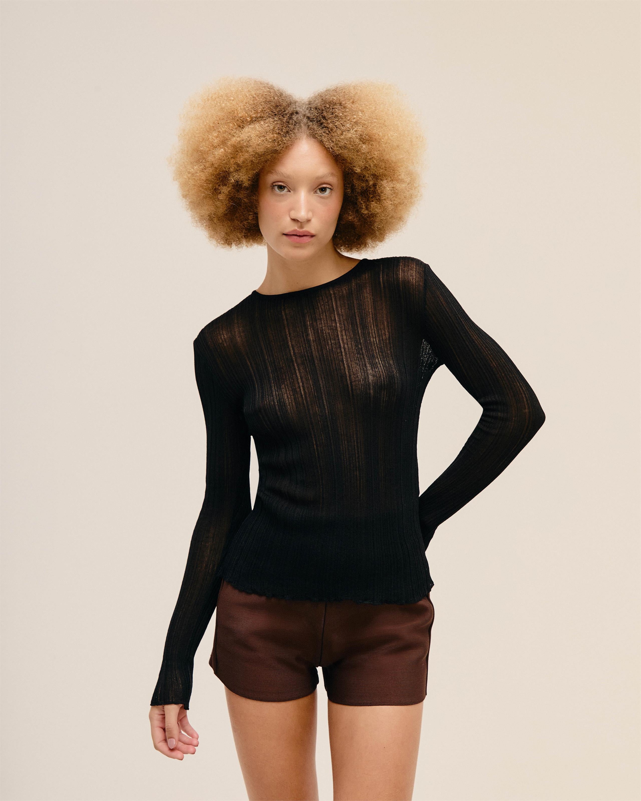 Blusa Iana Tricot Preto