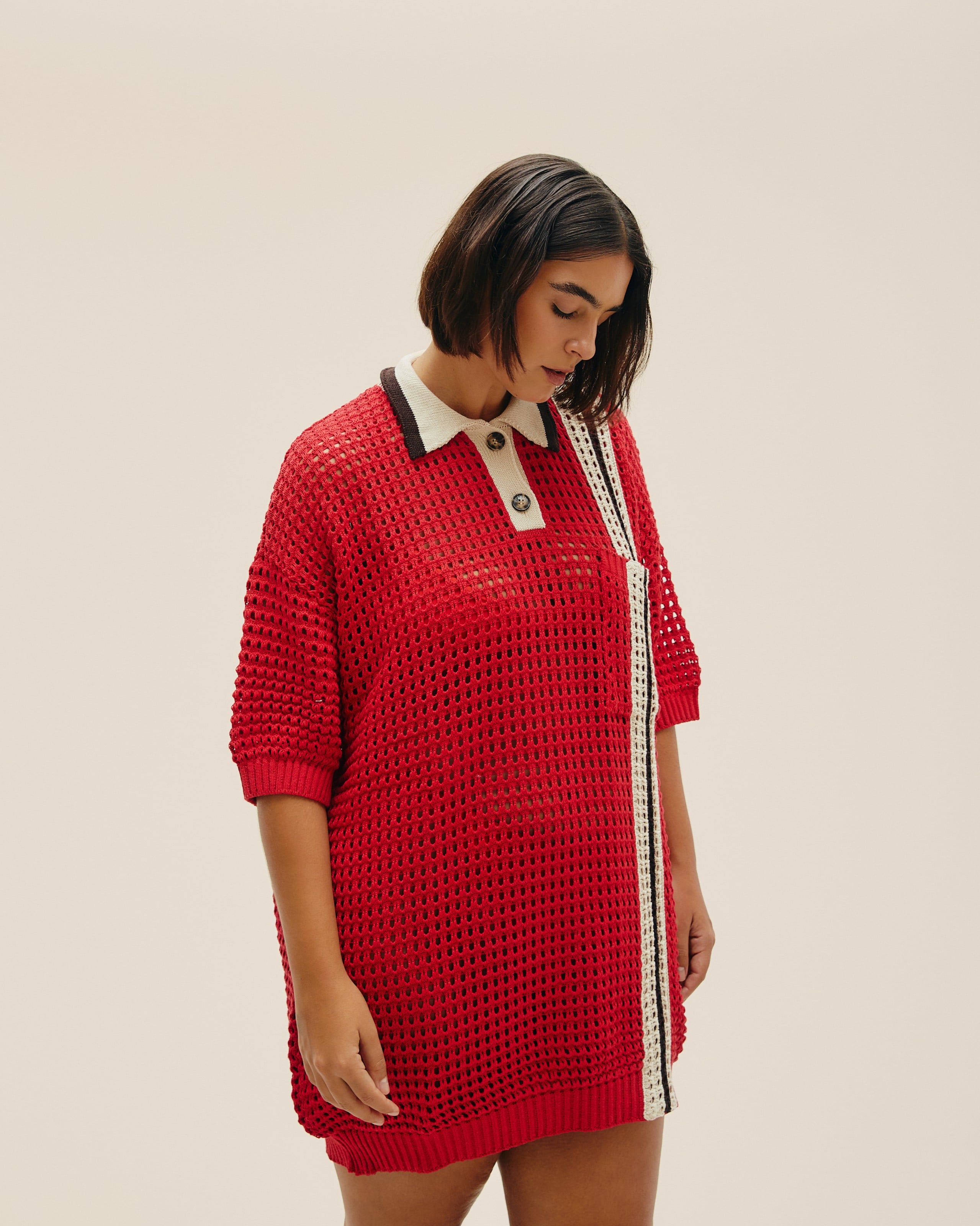 Blusa Joana Listras Tricot Listras Sport