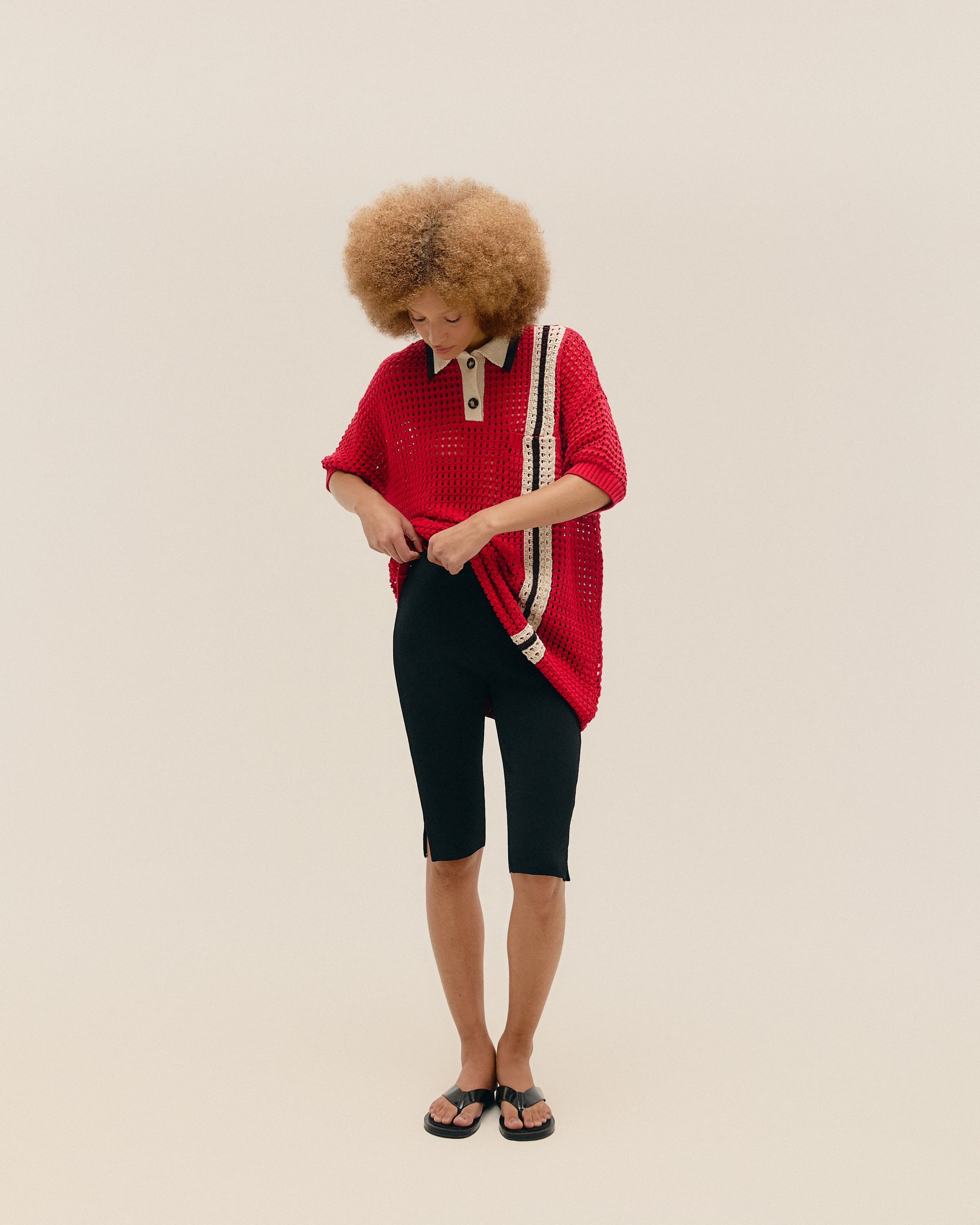 Blusa Joana Listras Tricot Listras Sport