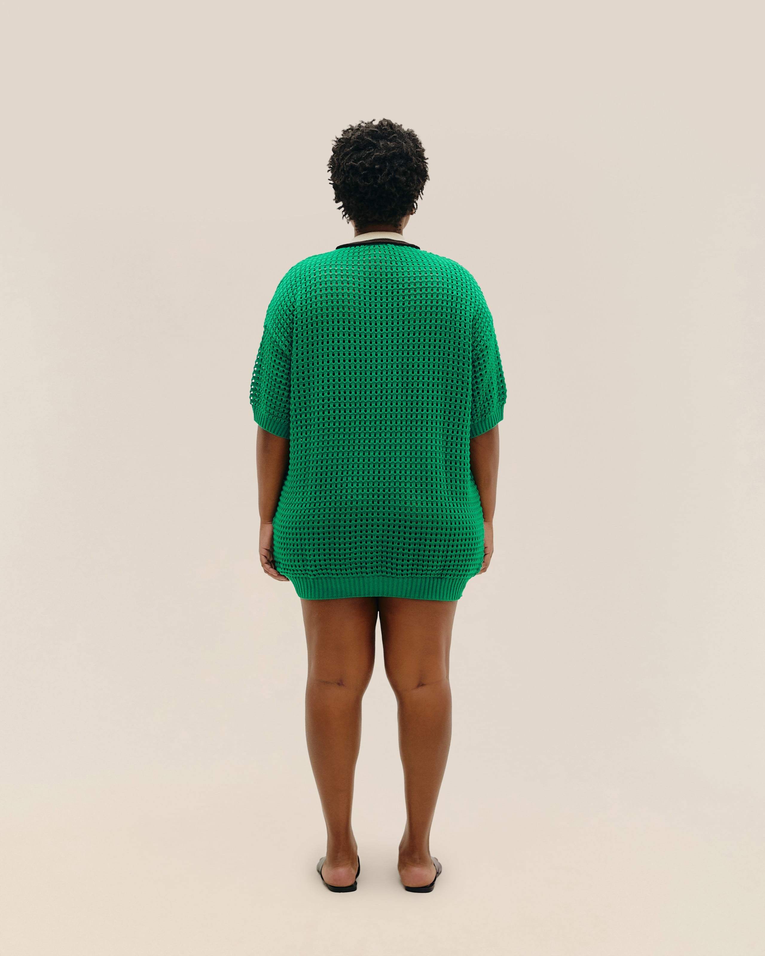 Blusa Joana Listras Tricot Listras Sport Verde