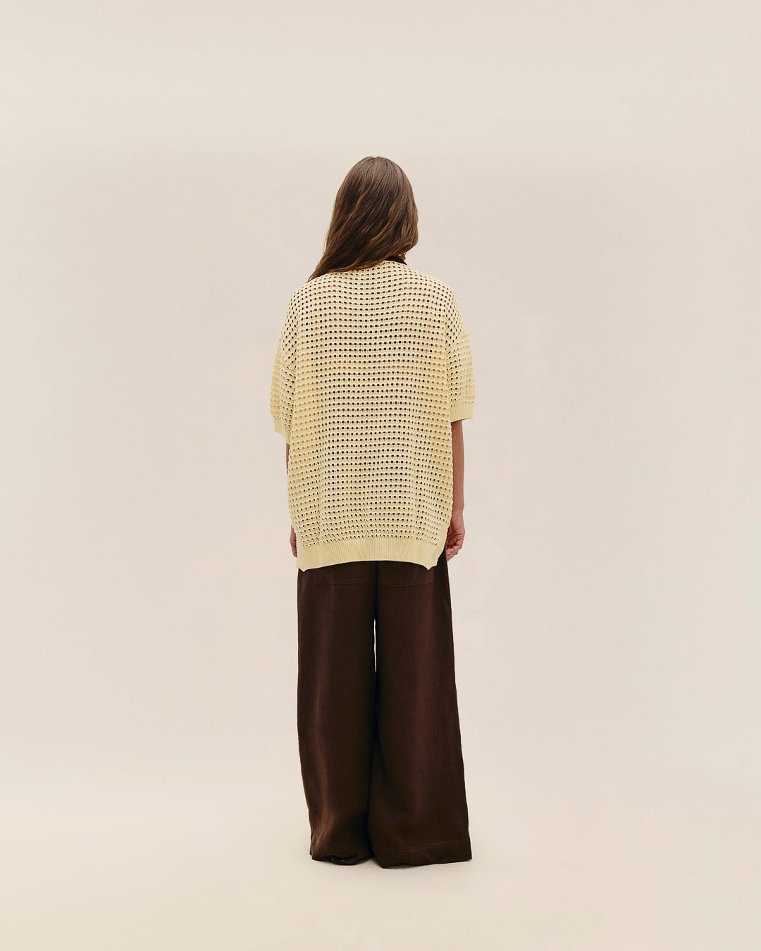 Blusa Joana Tricot Amarelo Feixe