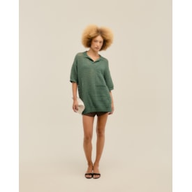 Haight — Blusa Joana Tricot Verde Alga