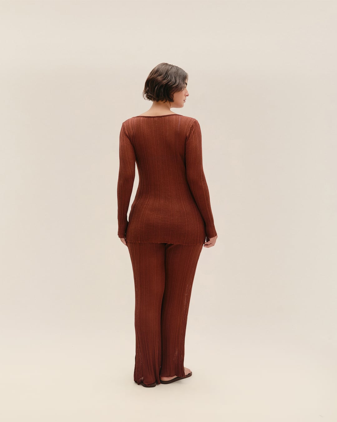 Blusa Leila Tricot Marrom