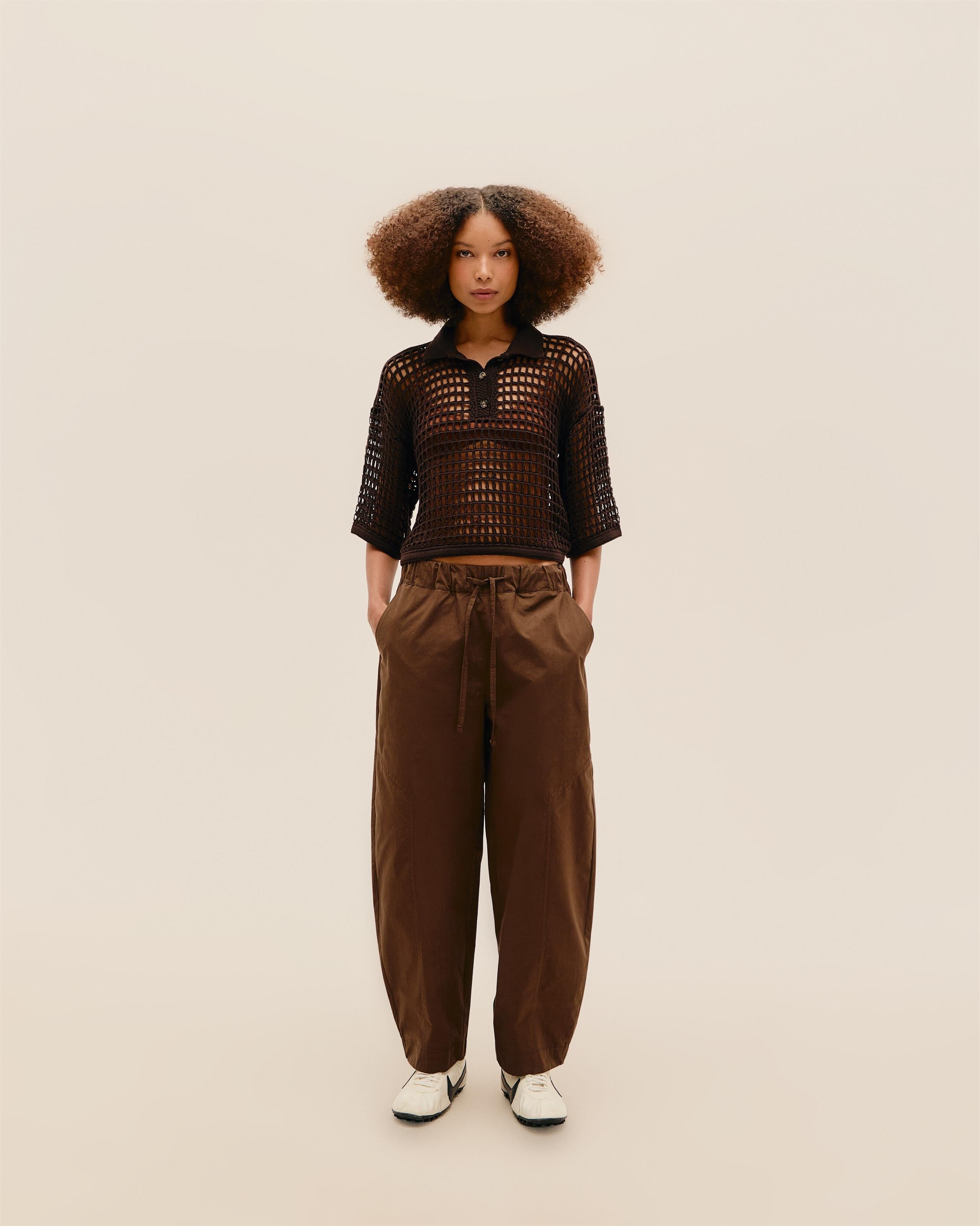 Blusa Lou Tricot Marrom Brauna