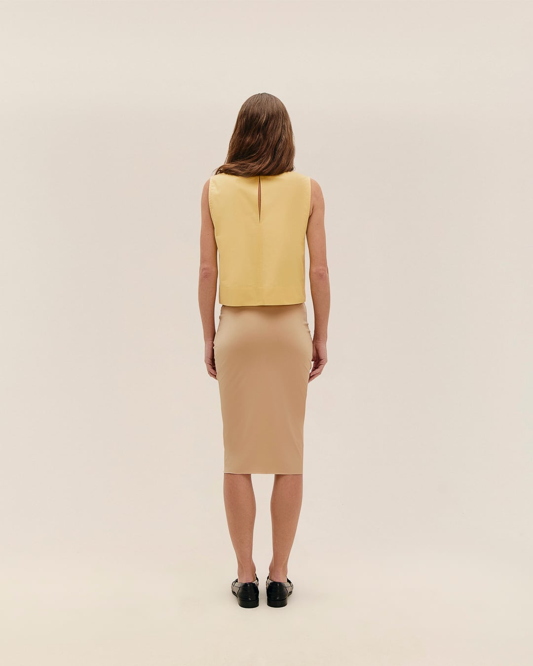 Blusa Mariana Algodao Amarelo Feixe