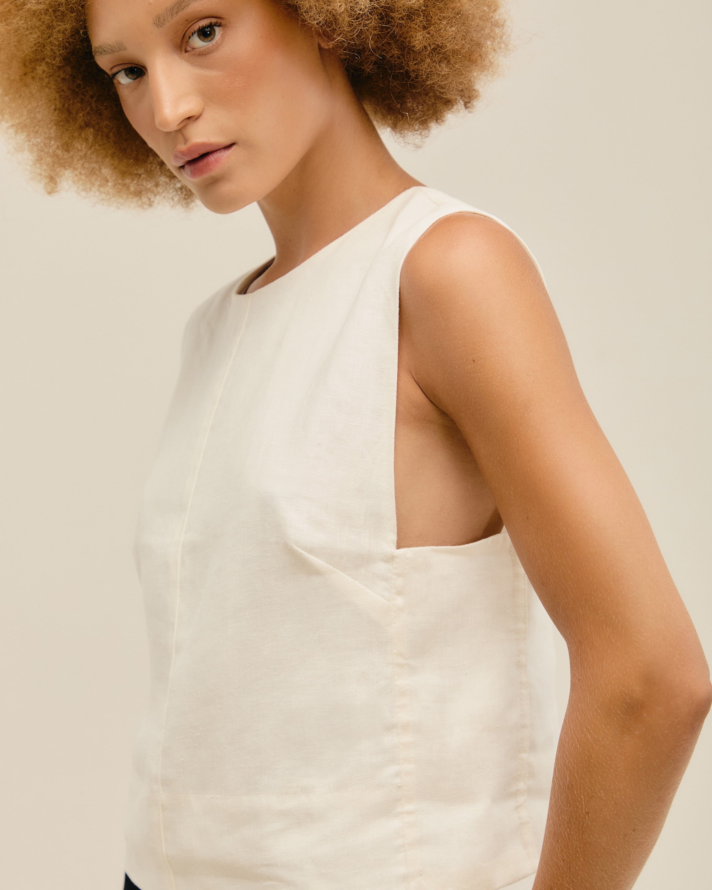 Blusa Mariana Linho Off-White