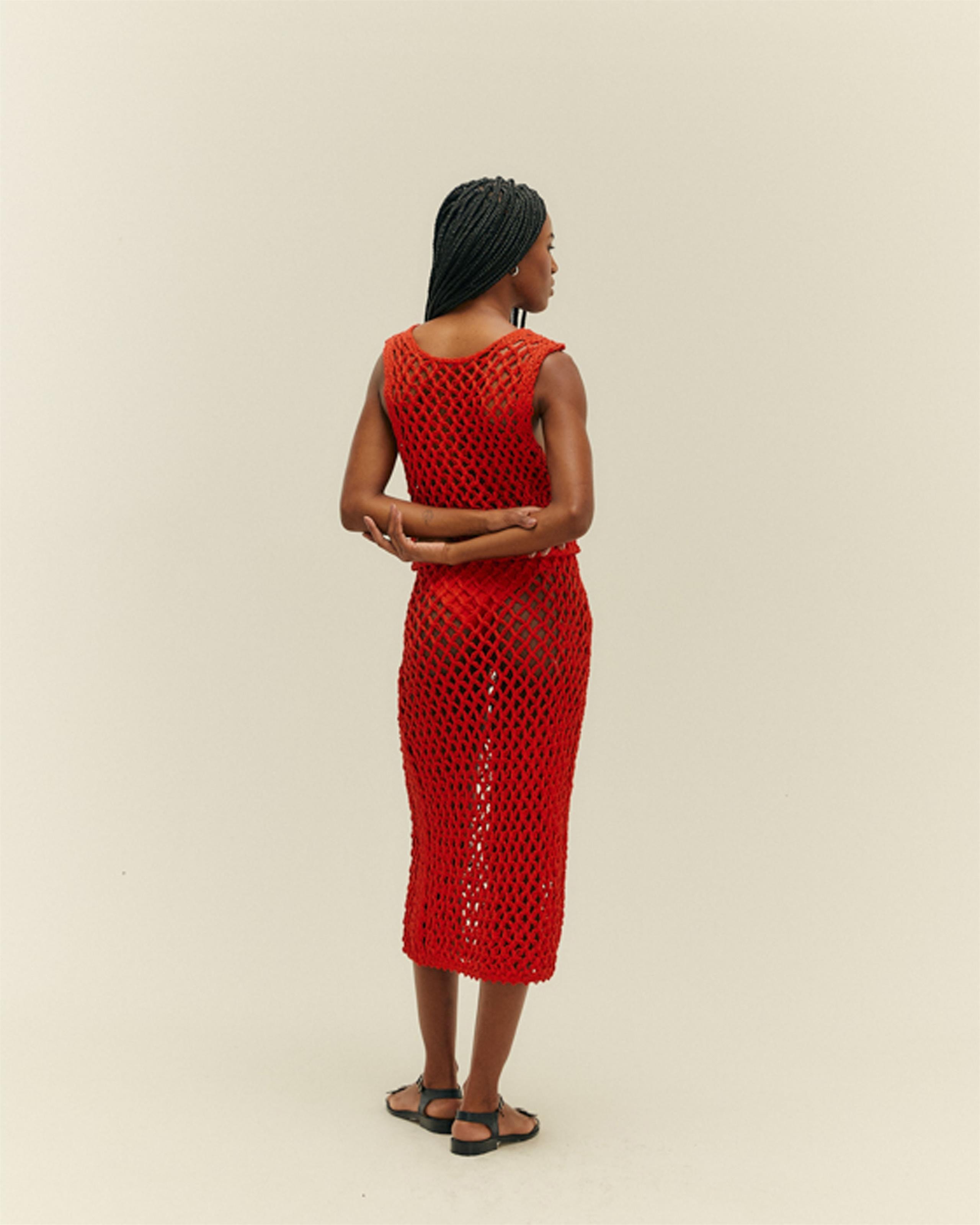 Blusa Moana Tricot Vermelho Desvio