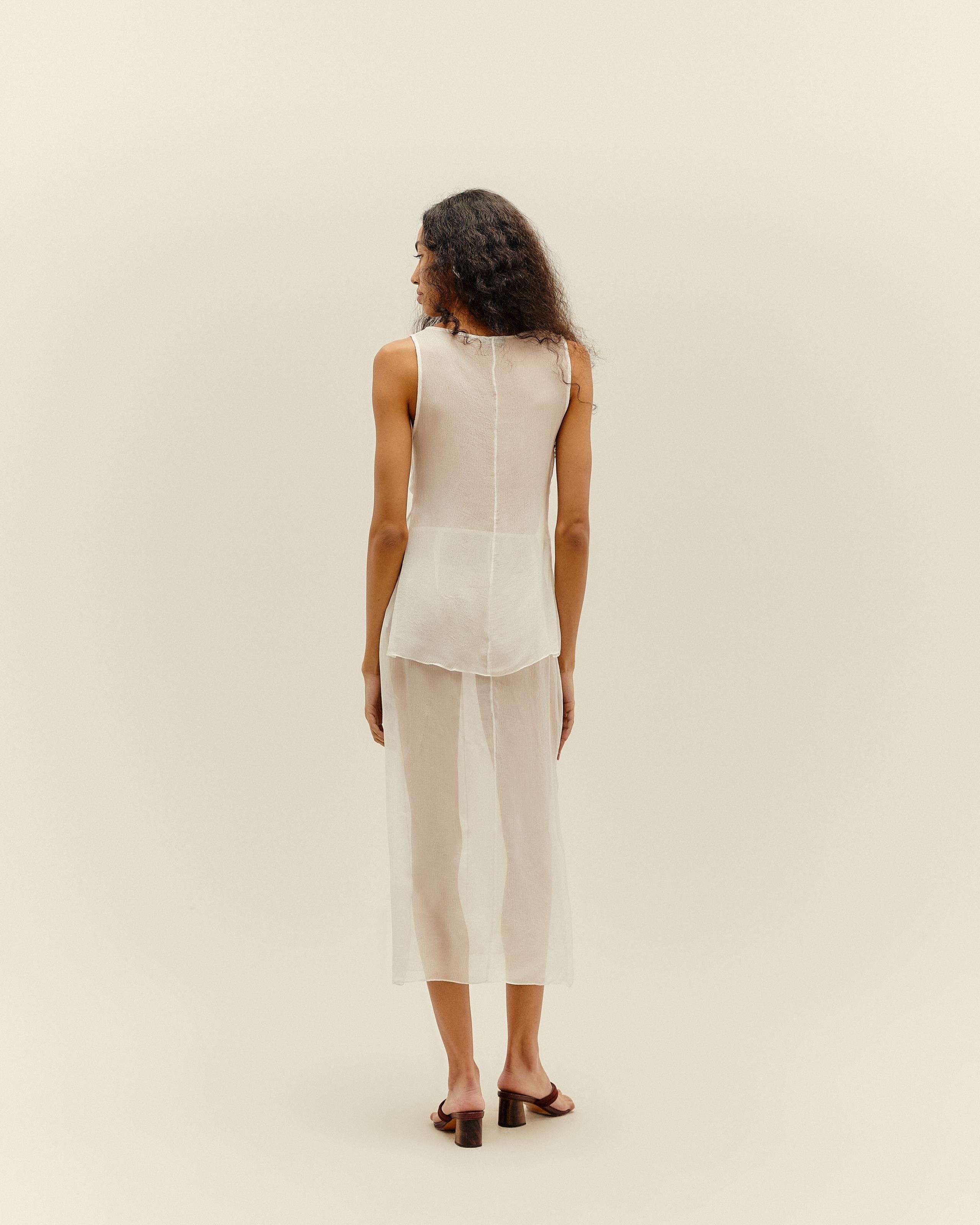 Blusa Natalia Seda Off-White