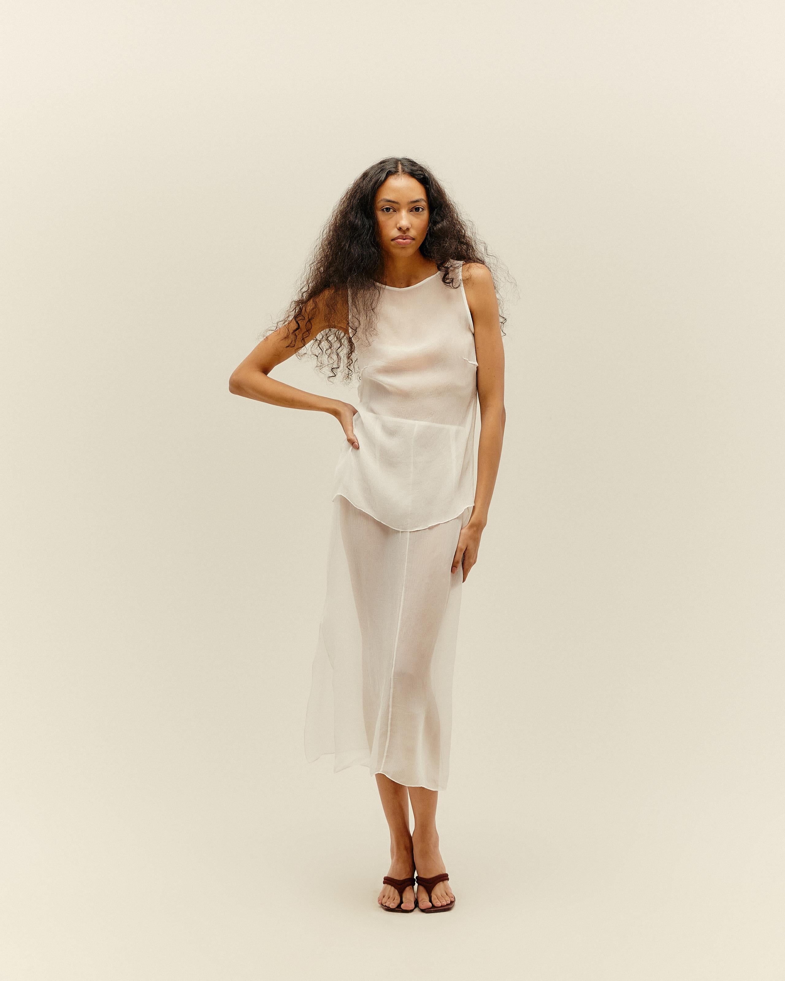 Blusa Natalia Seda Off-White