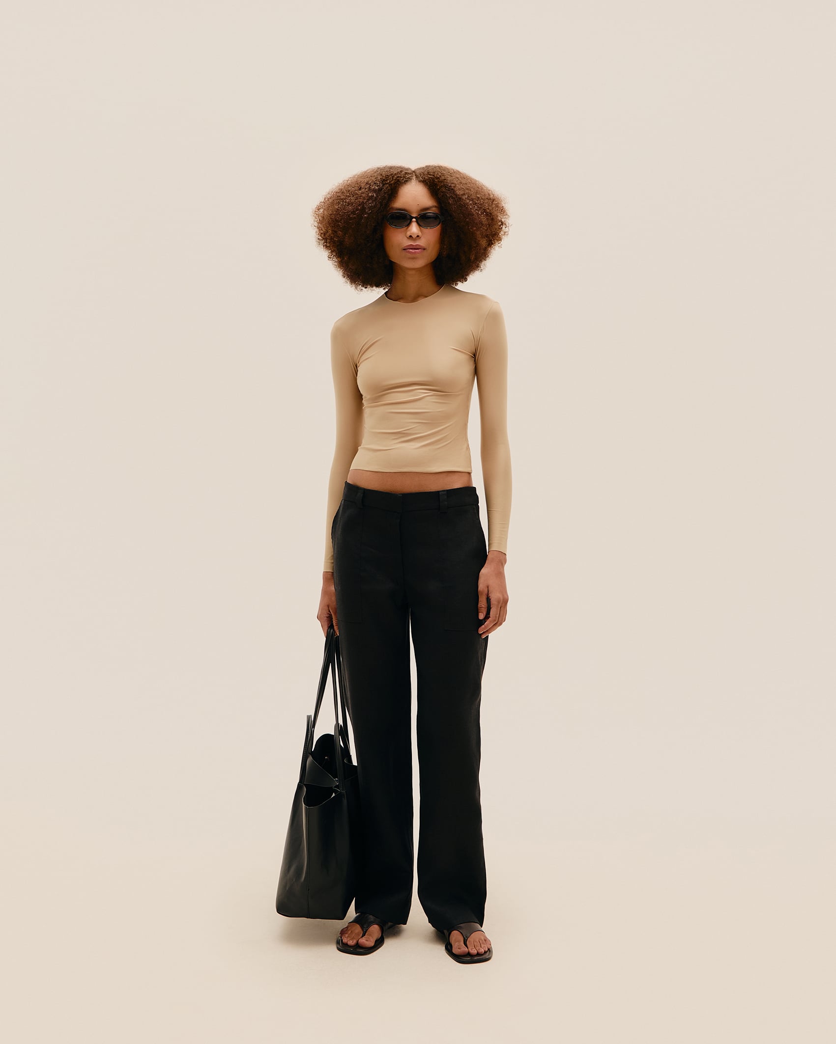 Blusa Nina a Fio Bege Satu