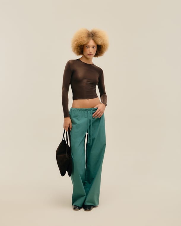 Blusa Nina a Fio Marrom Brauna