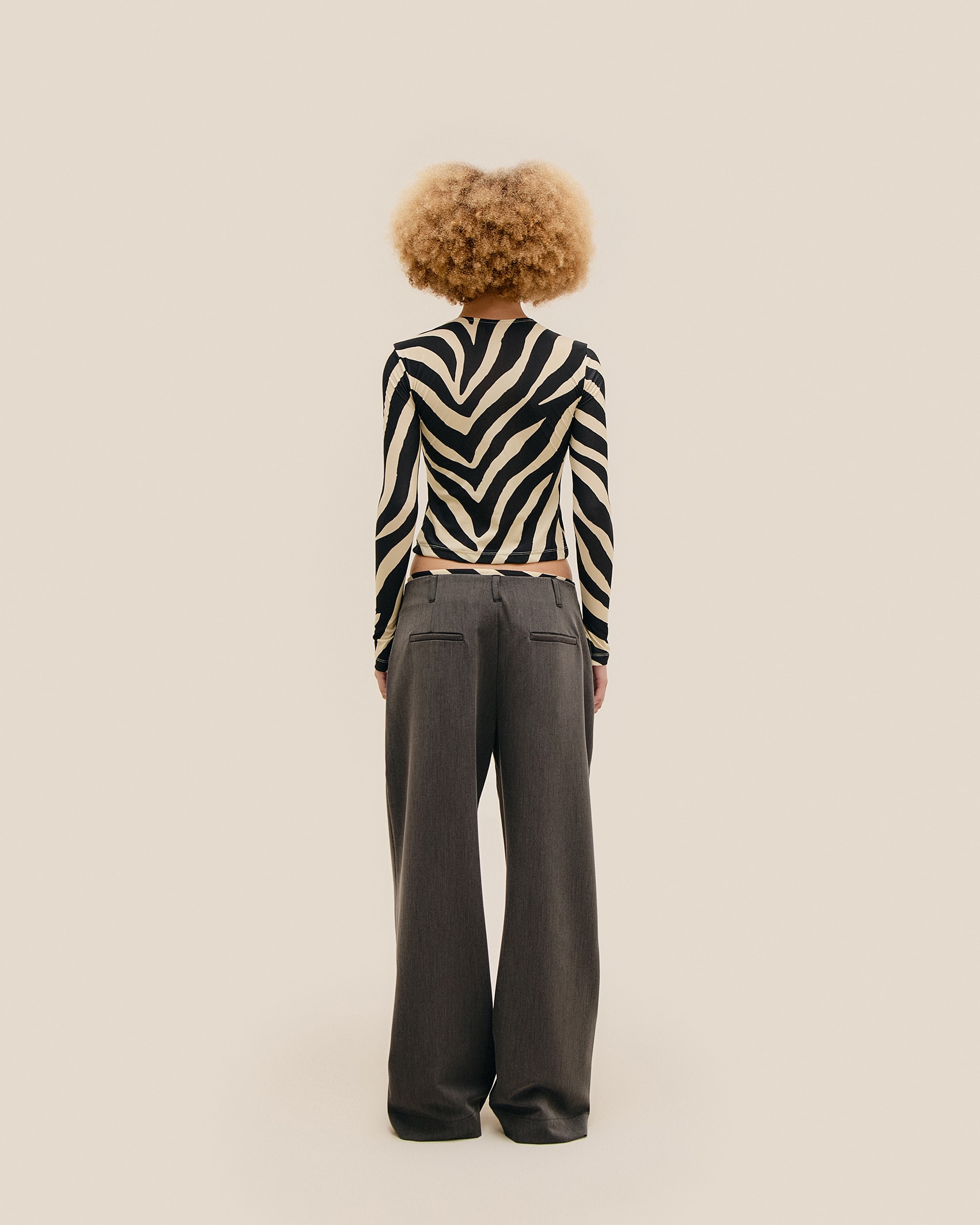 Blusa Nina Estampada Zebra Diagonal