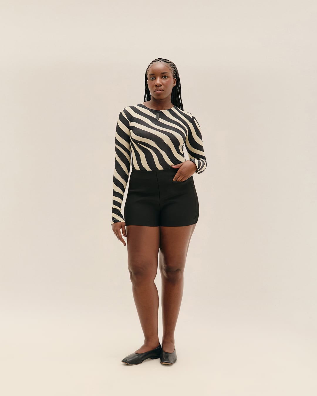 Blusa Nina Zebra Diagonal