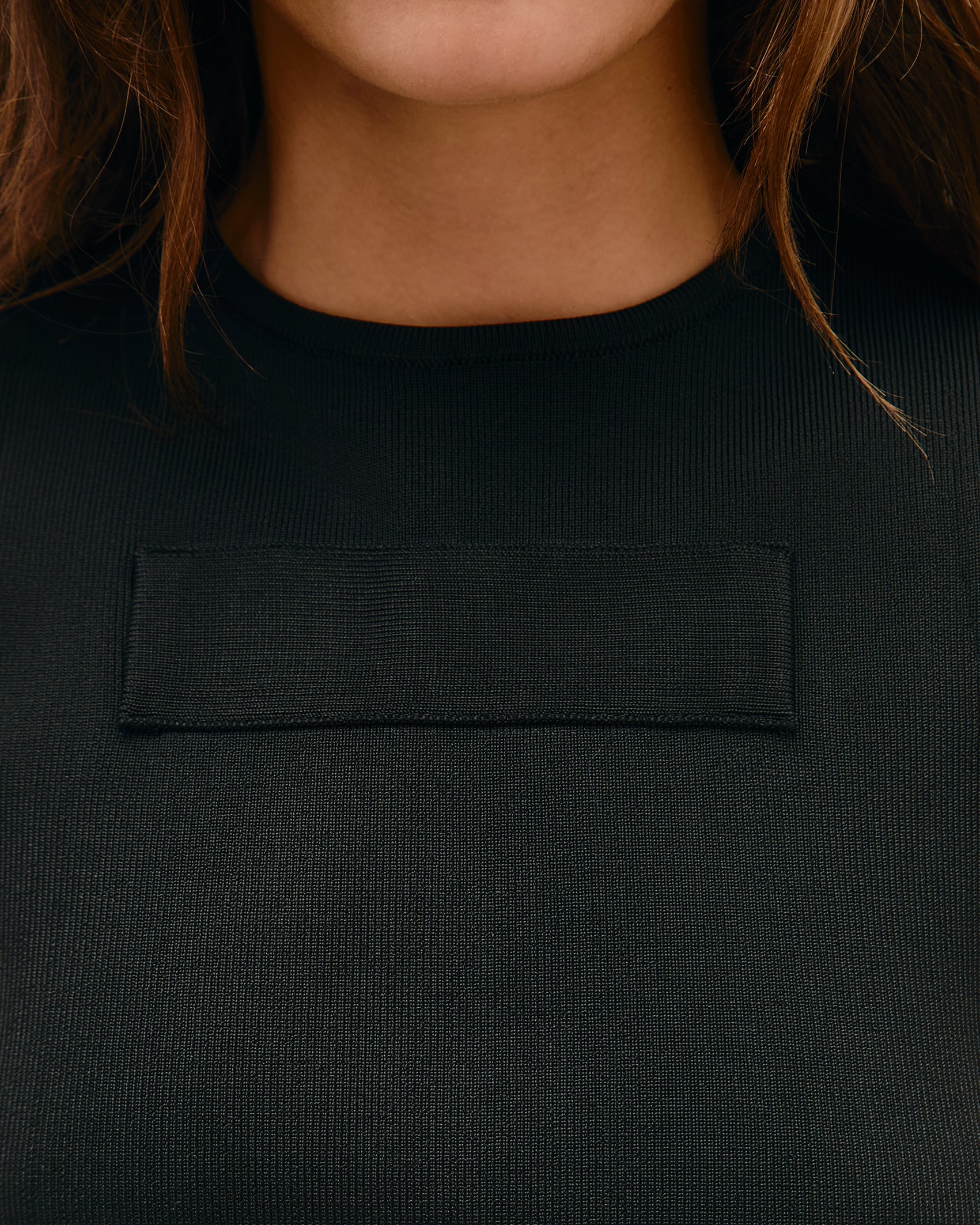 Blusa Retângulo Tricot Preto