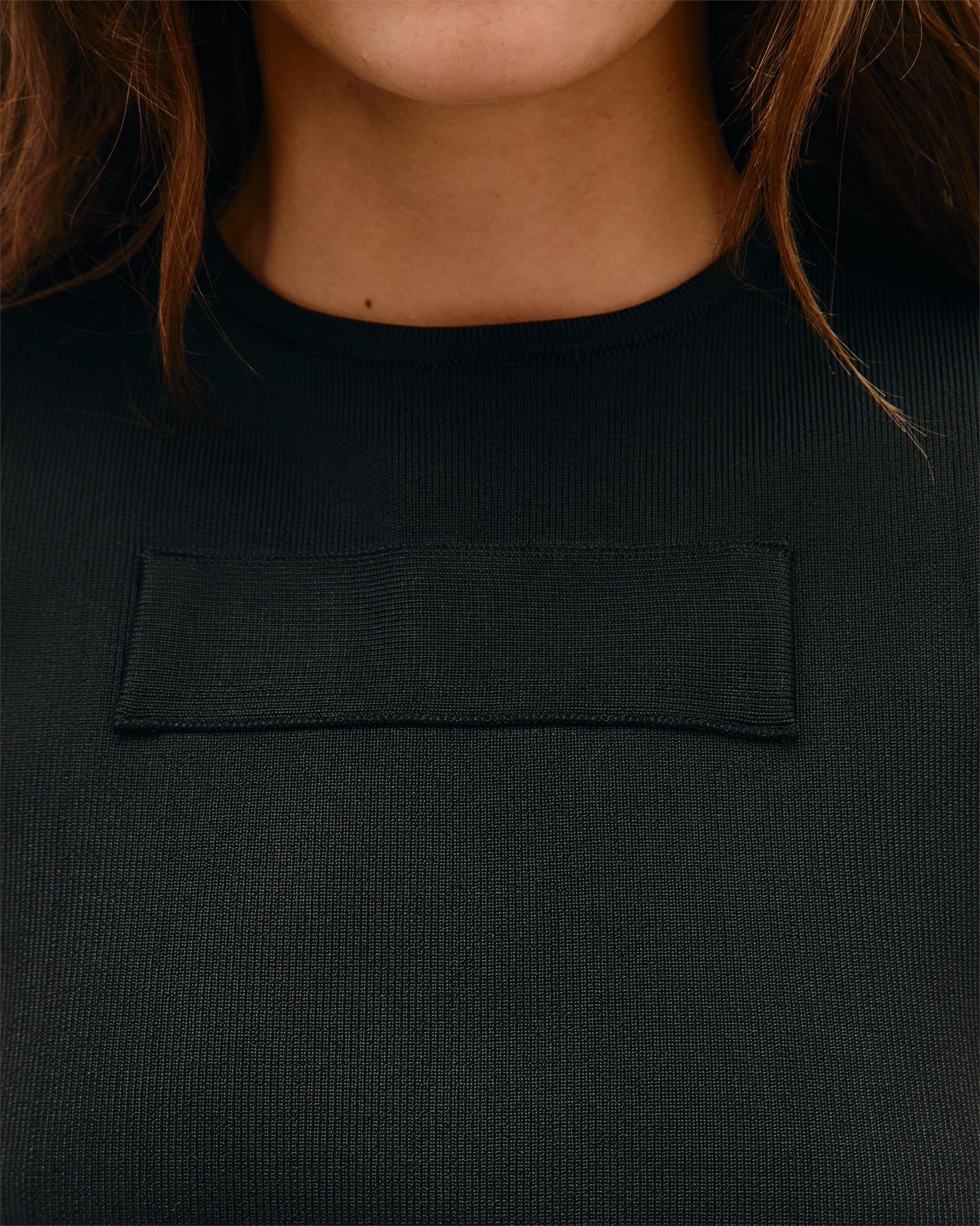 Blusa Retângulo Tricot Preto