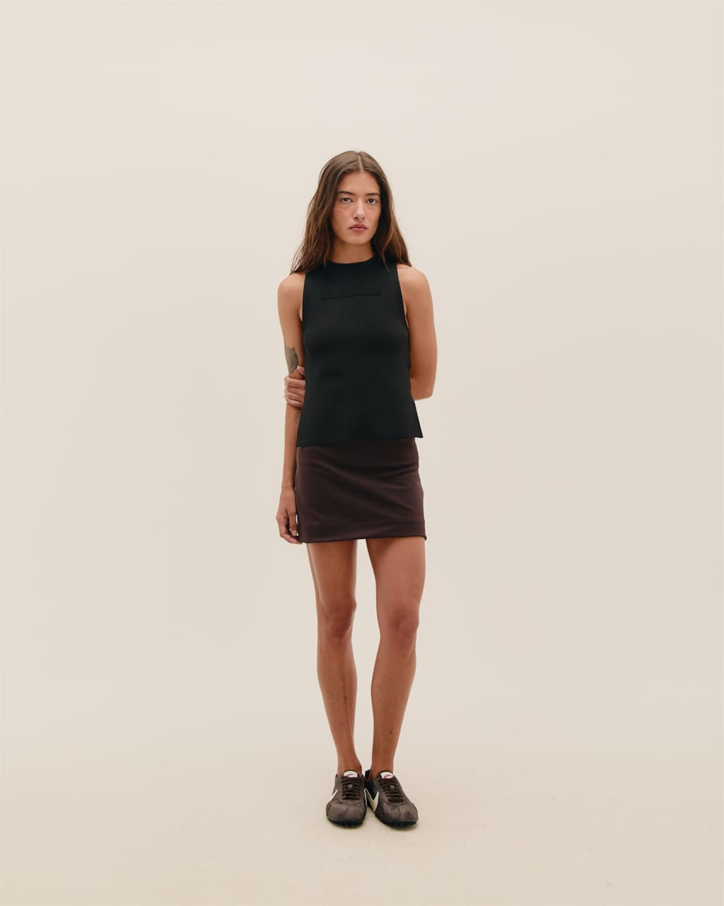 Blusa Retângulo Tricot Preto