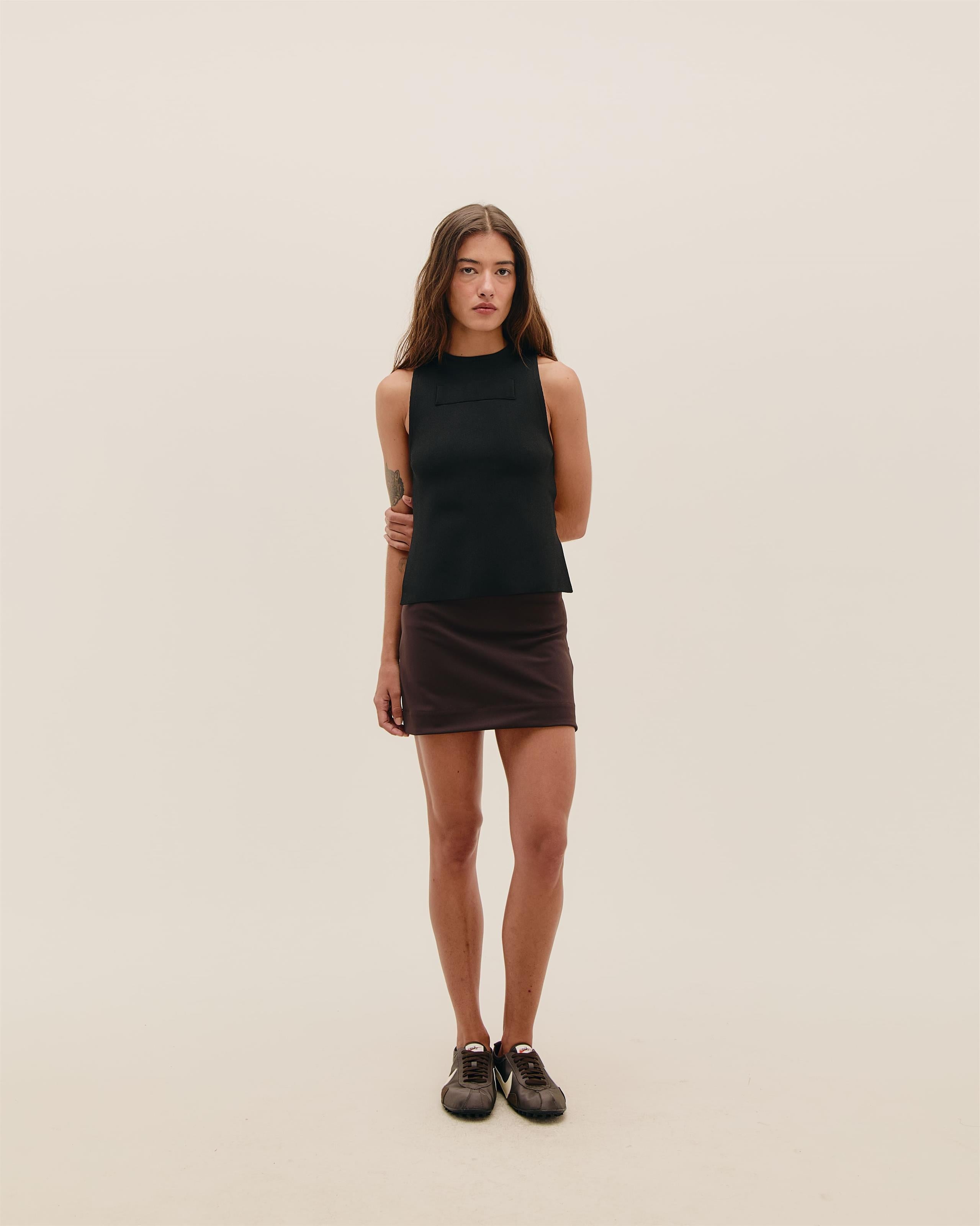 Blusa Retangulo Tricot Preto