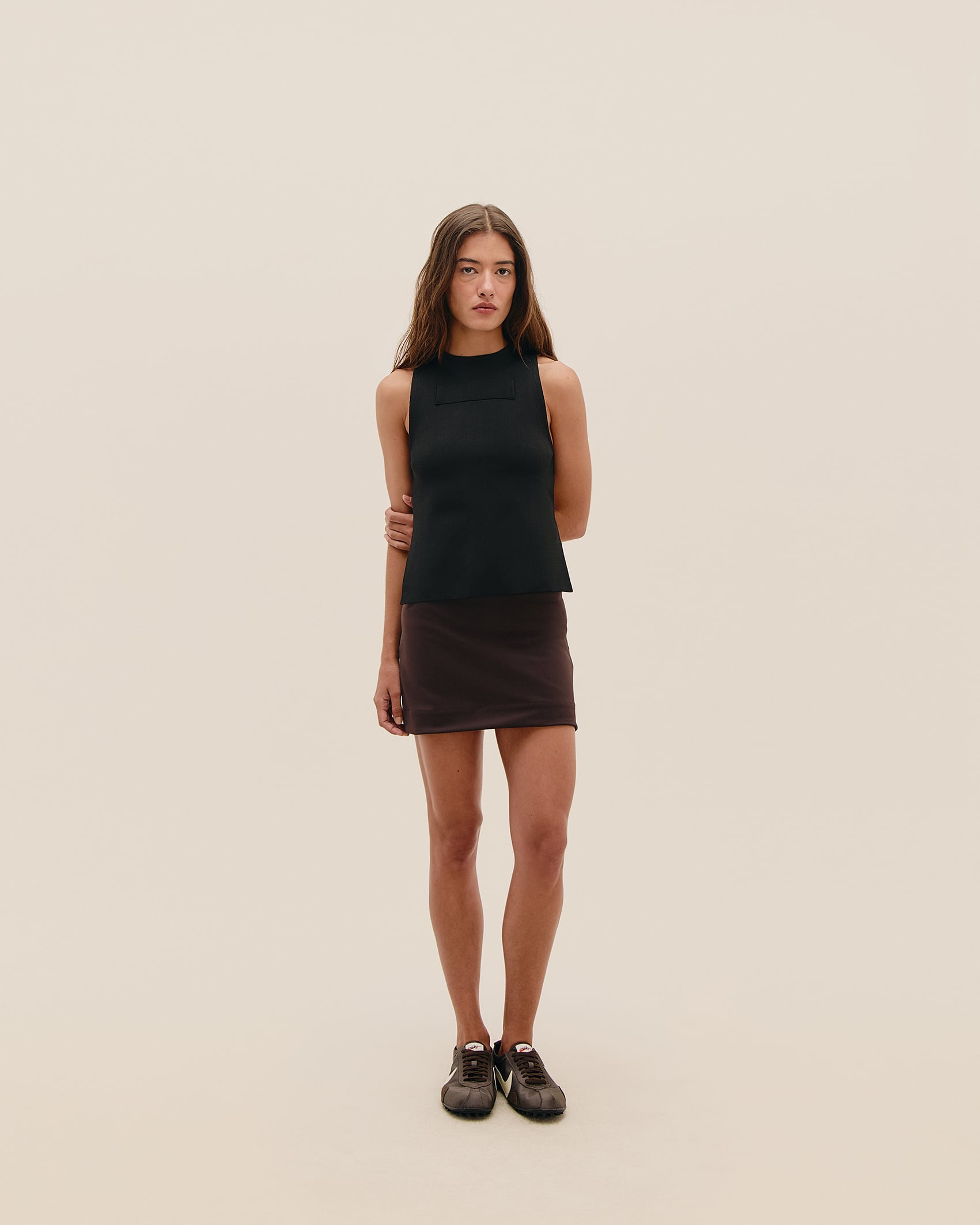 Blusa Retângulo Tricot Preto